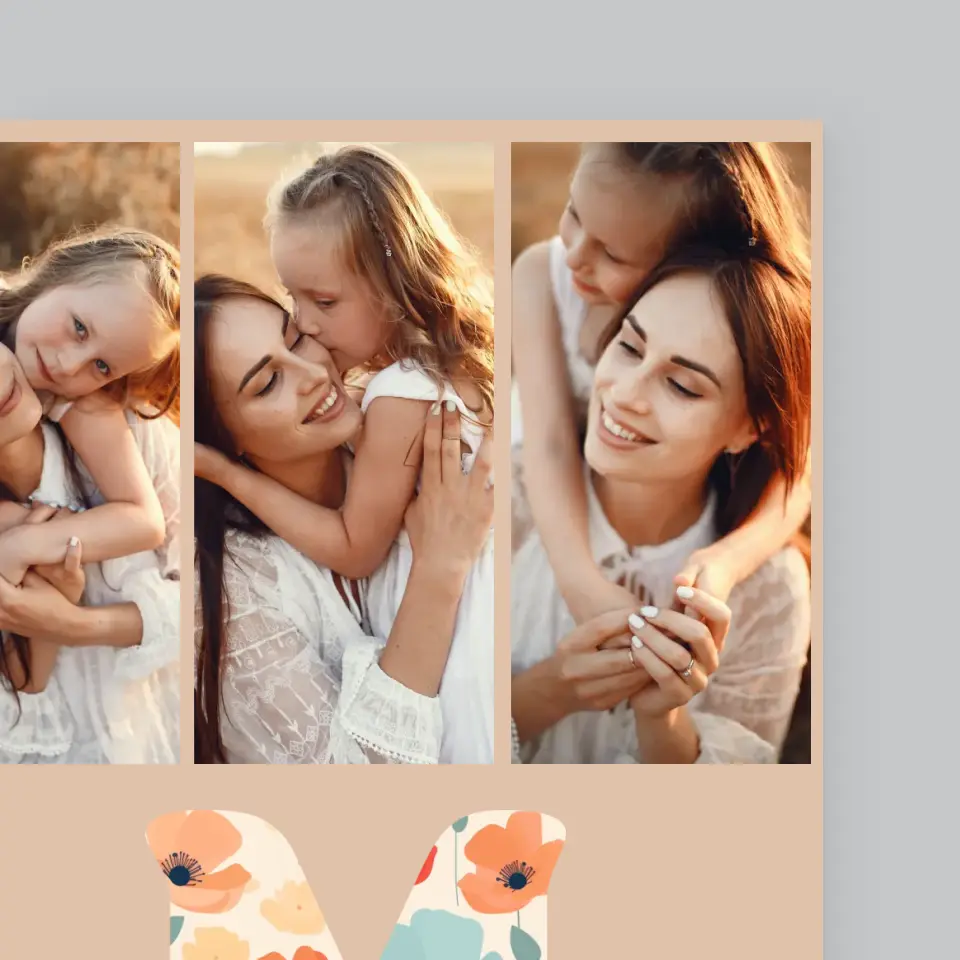 Fotokolaż: M Jak Mamusia - Wydruk Obramowany - Image 3