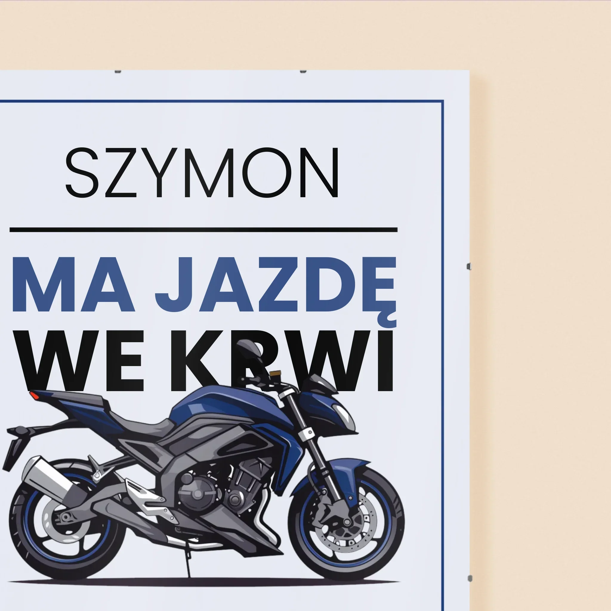 Fotokolaż: Ma Jazdę We Krwi - Personalizowany Plakat - Image 3