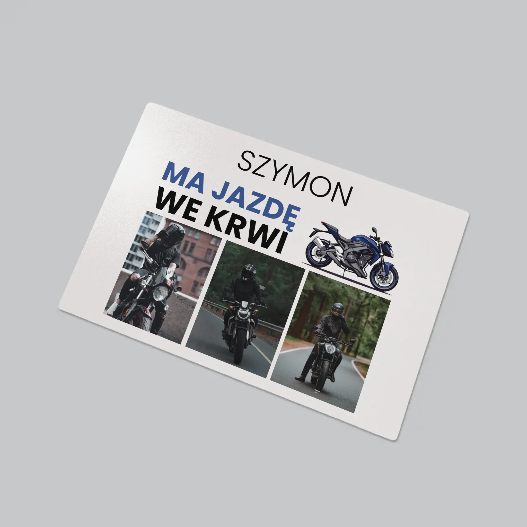 Fotokolaż: Ma Jazdę We Krwi - Podkładka Na Biurko