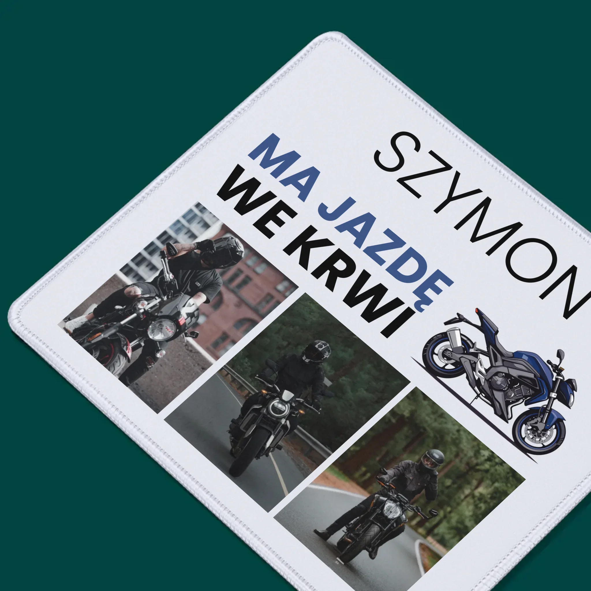 Fotokolaż: Ma Jazdę We Krwi - Podkładka Pod Myszkę - Image 2