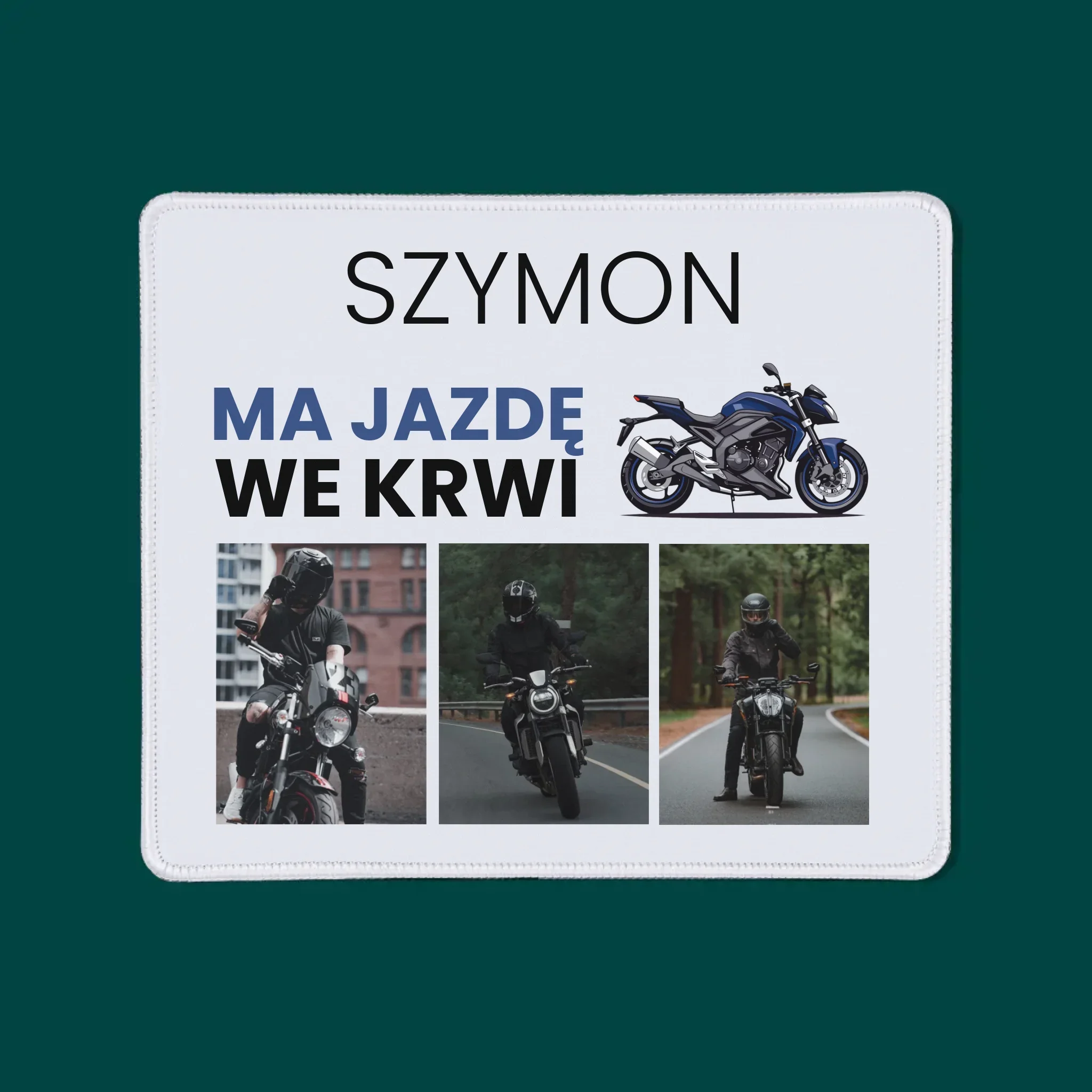 Fotokolaż: Ma Jazdę We Krwi - Podkładka Pod Myszkę - Image 3