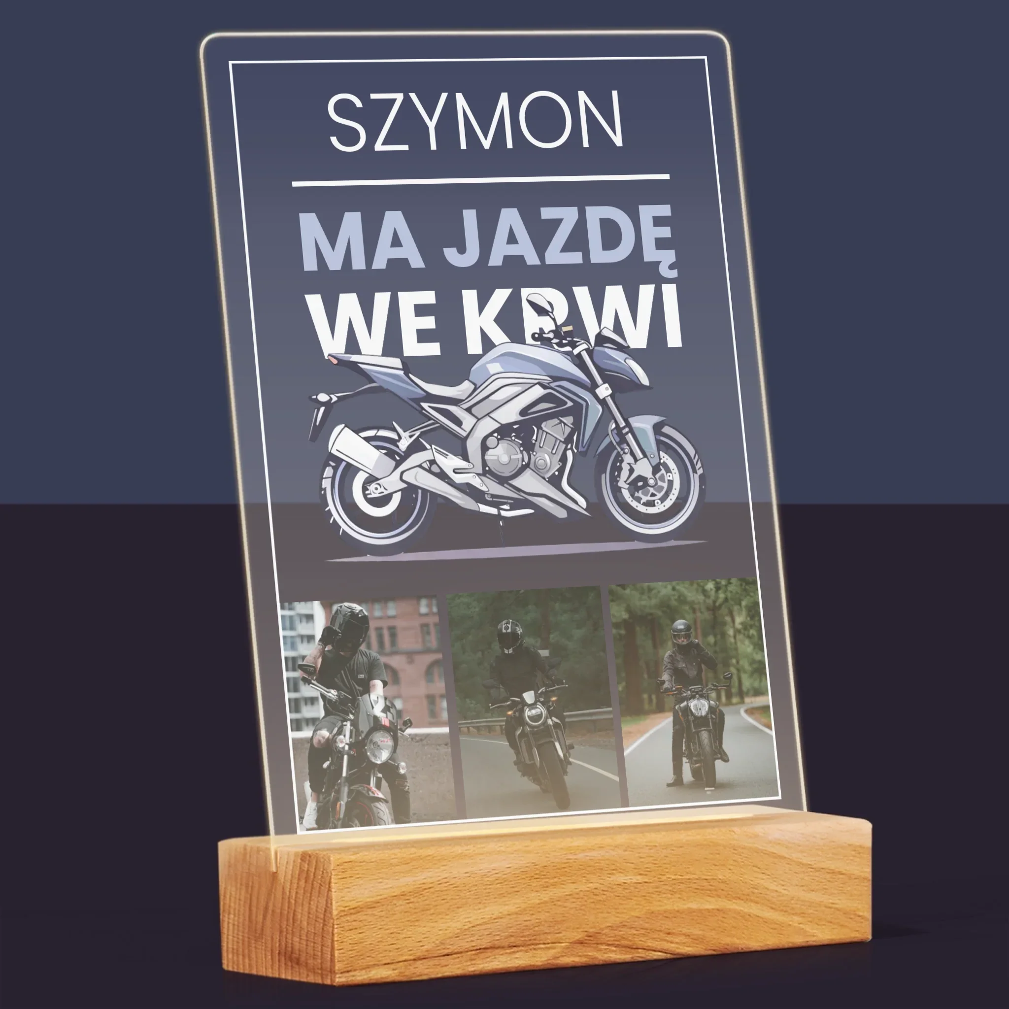 Fotokolaż: Ma Jazdę We Krwi - Wydruk Na Szkle Akrylowym - Image 8