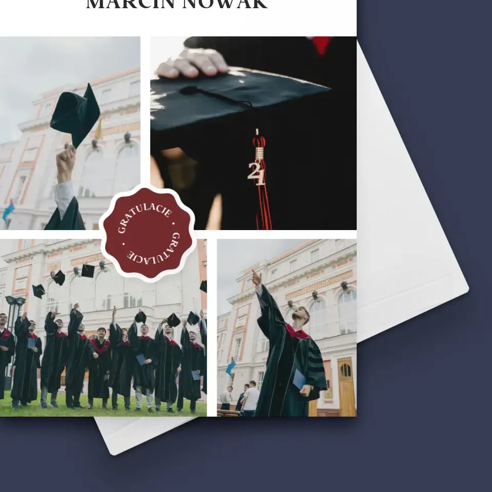 Fotokolaż: Magister - Kartka z Życzeniami - Image 4
