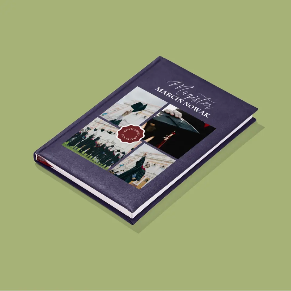 Fotokolaż: Magister - Notes Książkowy z Nadrukiem - Image 4