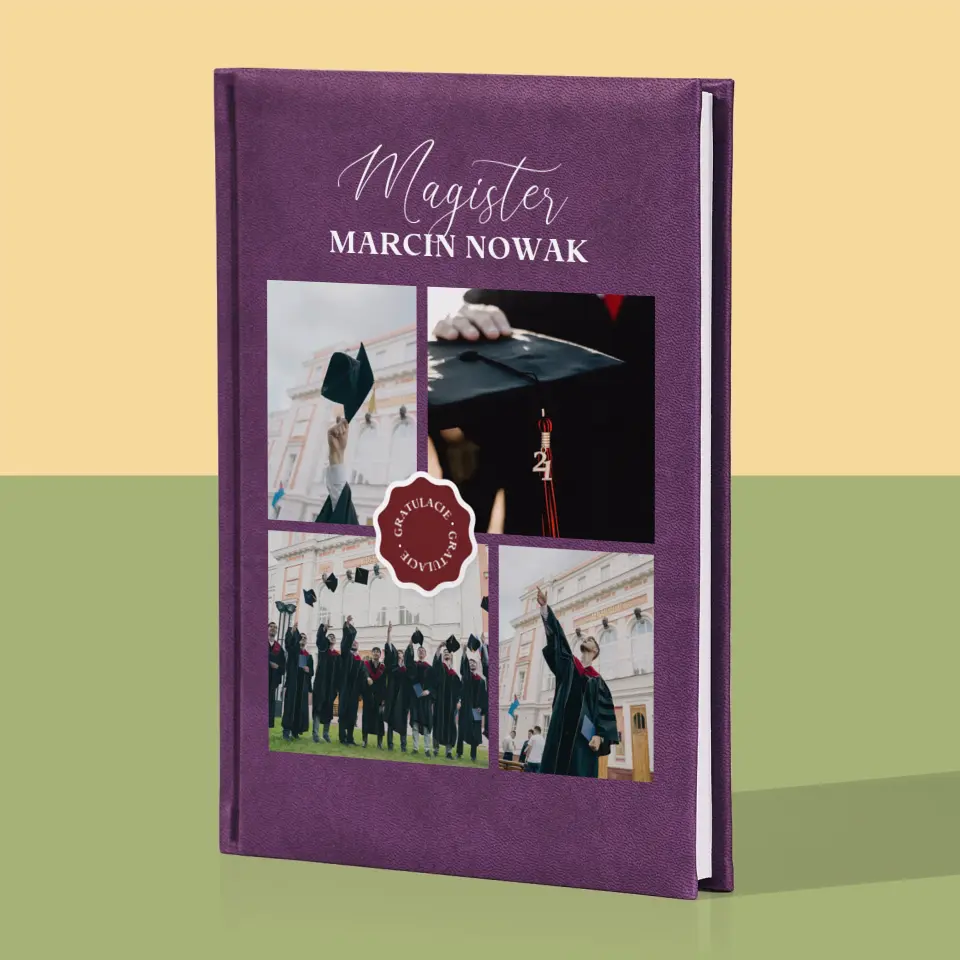 Fotokolaż: Magister - Notes Książkowy z Nadrukiem - Image 5