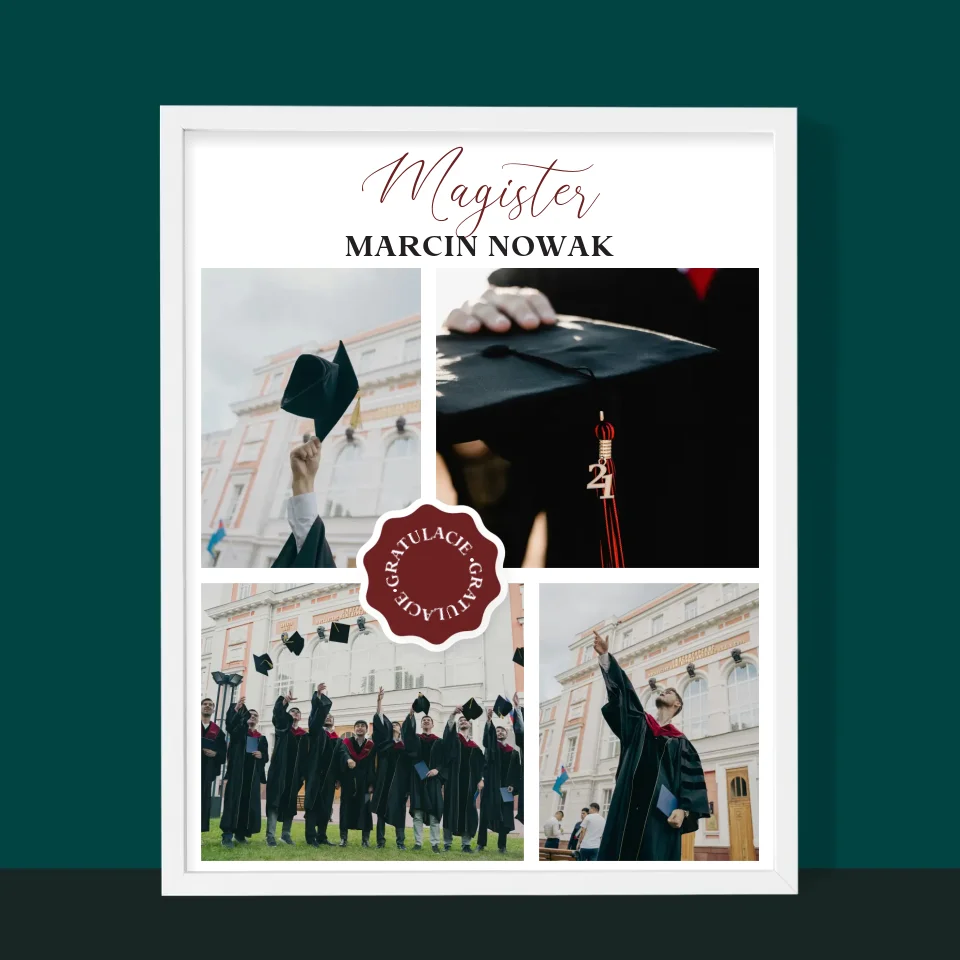 Fotokolaż: Magister - Wydruk Obramowany - Image 10