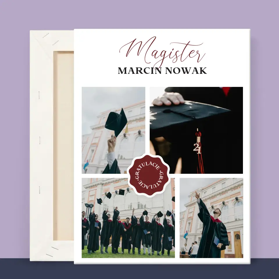 Fotokolaż: Magister - Wydruk Obramowany - Image 11