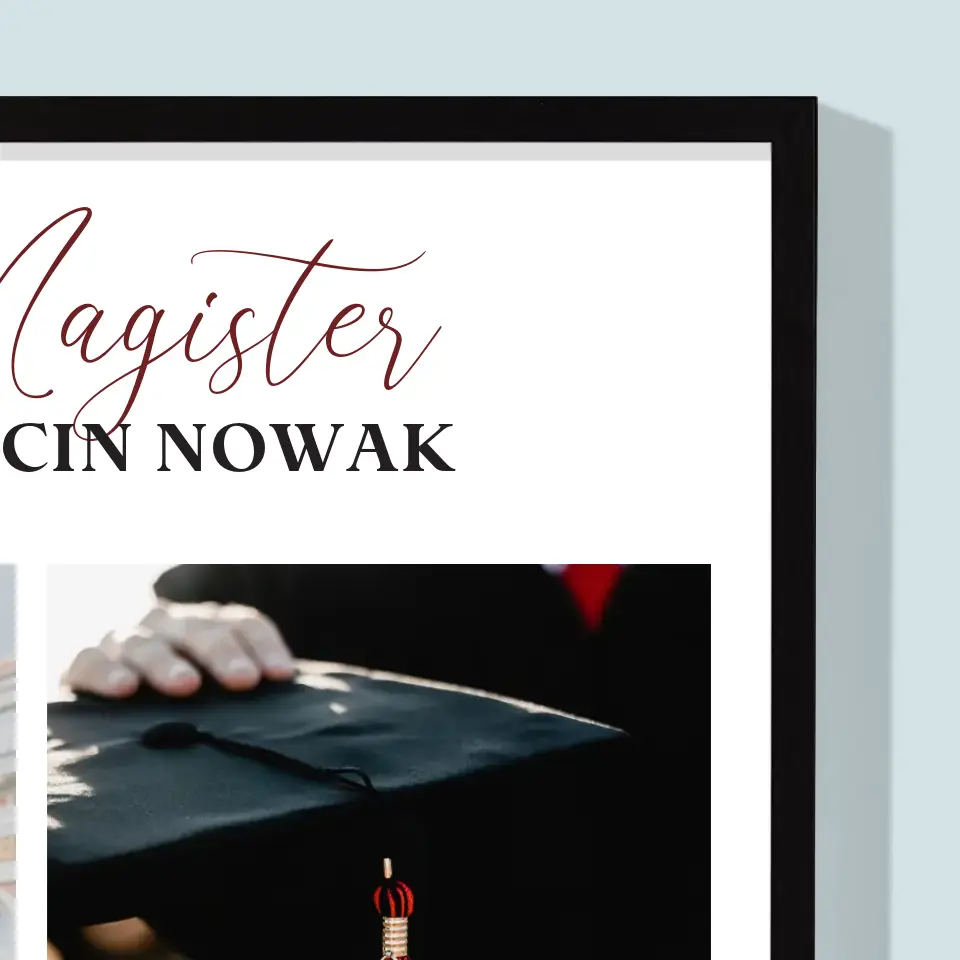 Fotokolaż: Magister - Wydruk Obramowany - Image 6