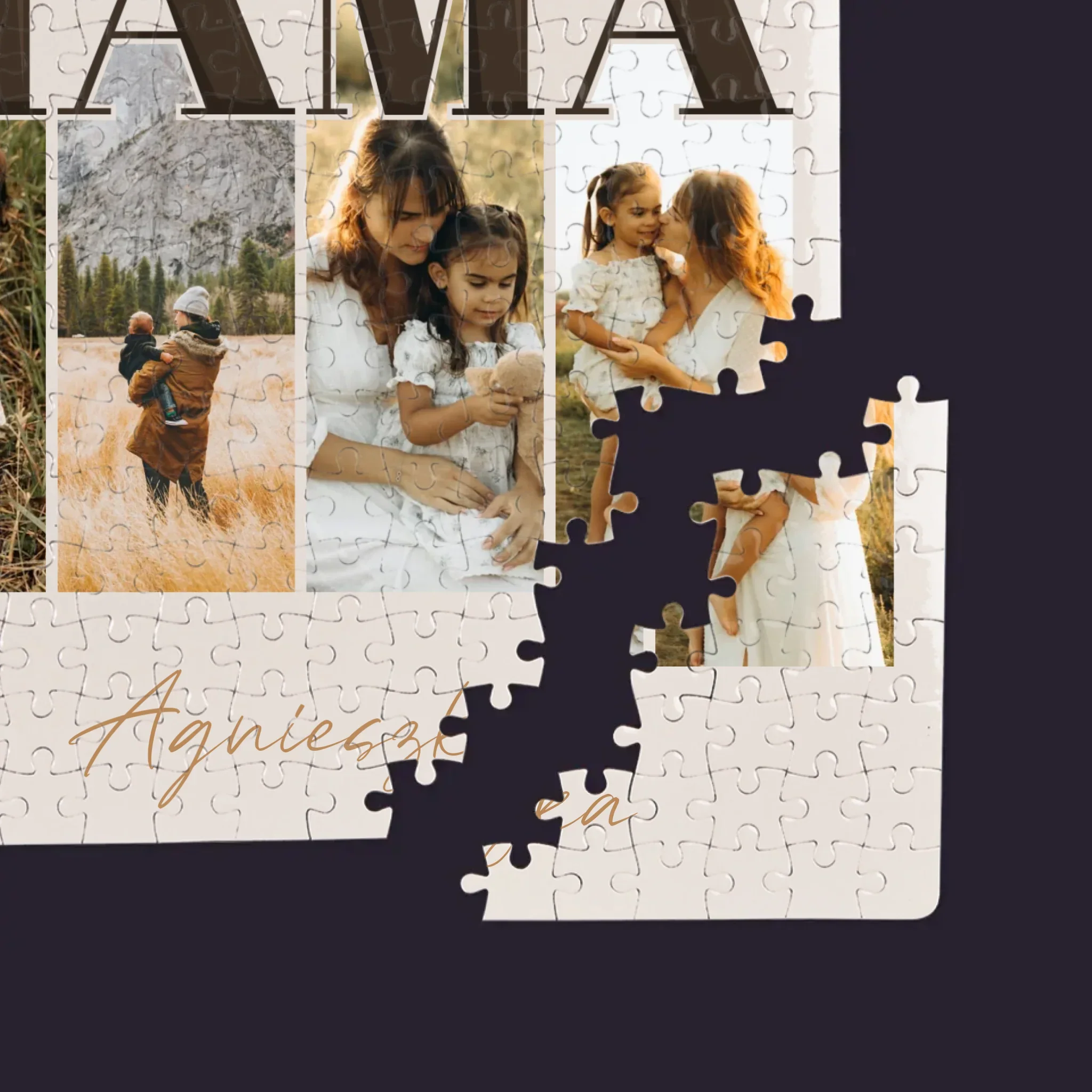 Fotokolaż: Mama Litery - Personalizowane Puzzle - Image 2