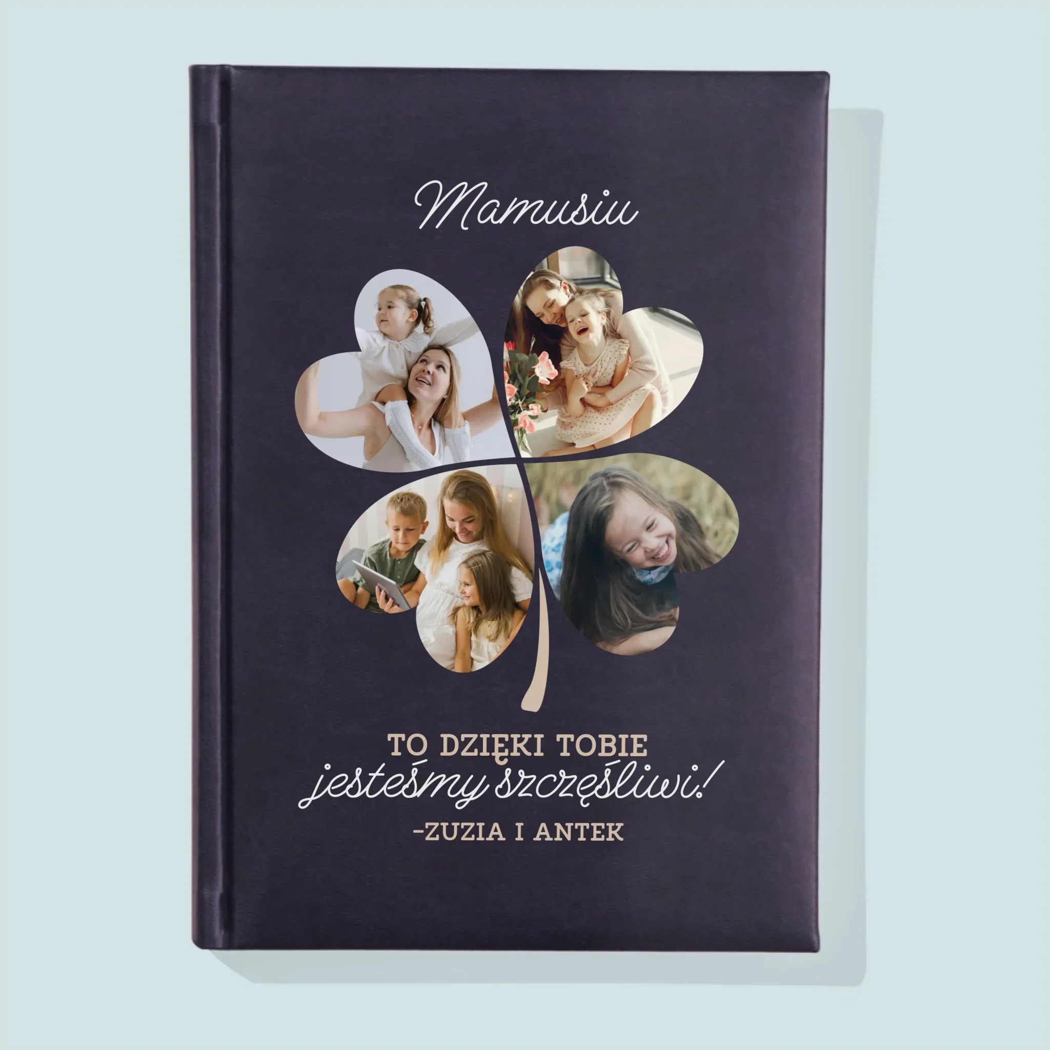 Fotokolaż: Mamo, To Dzięki Tobie Jesteśmy Szczęśliwi! - Notes Książkowy z Nadrukiem - Image 2