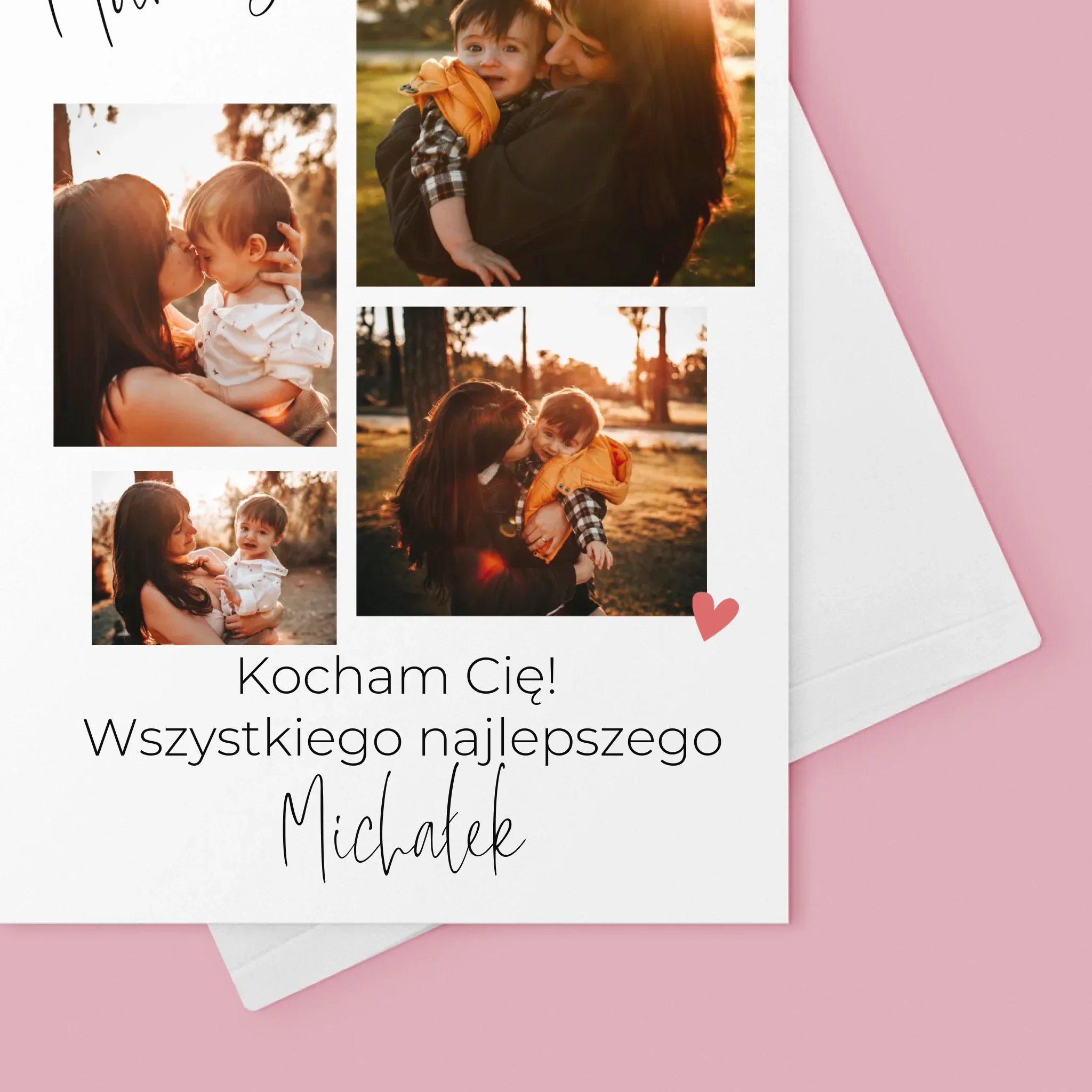 Fotokolaż: Mamusiu Kocham Cię - Kartka z Życzeniami - Image 4