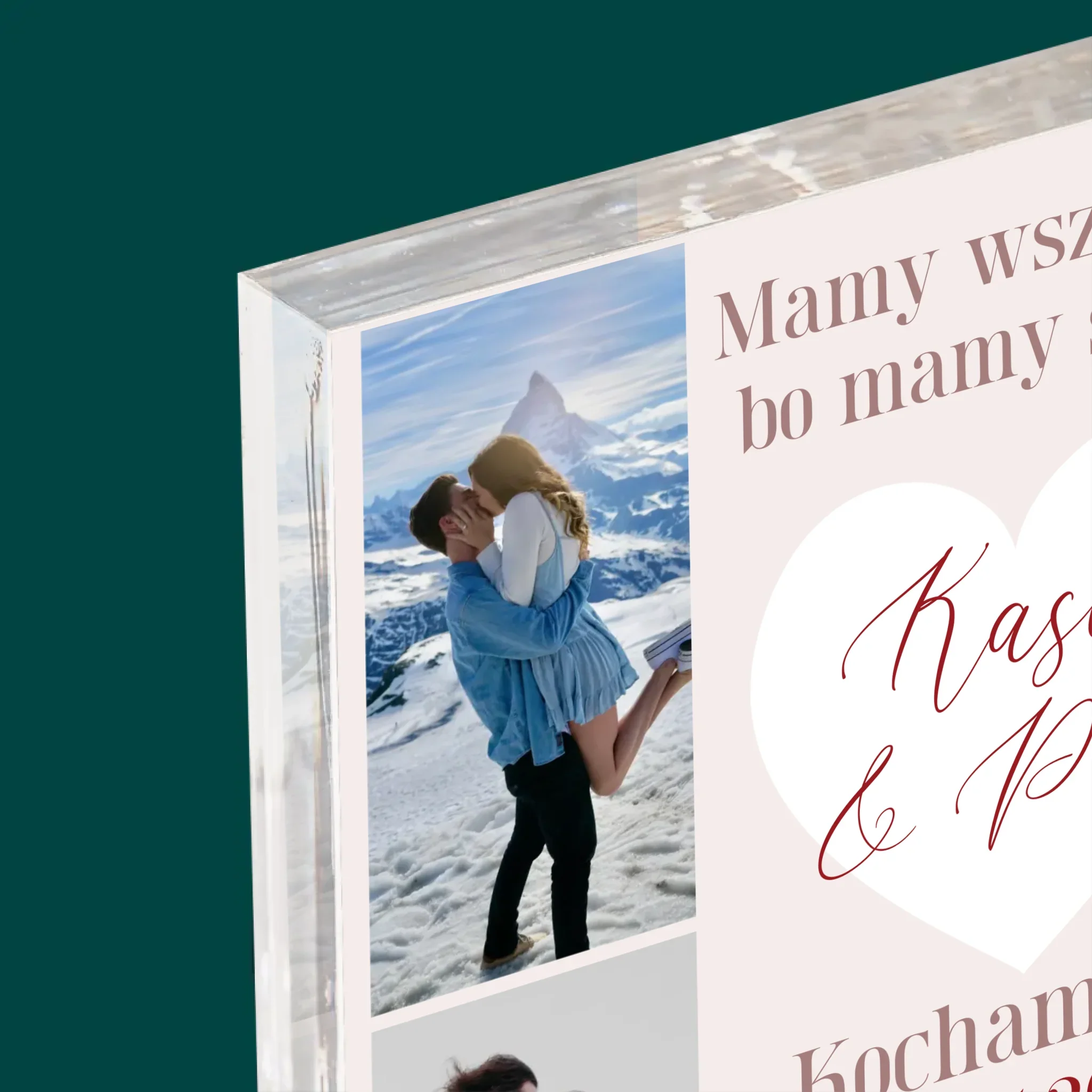 Fotokolaż: Mamy Wszystko, Bo Mamy Siebie - Blok Akrylowy z Nadrukiem - Image 4