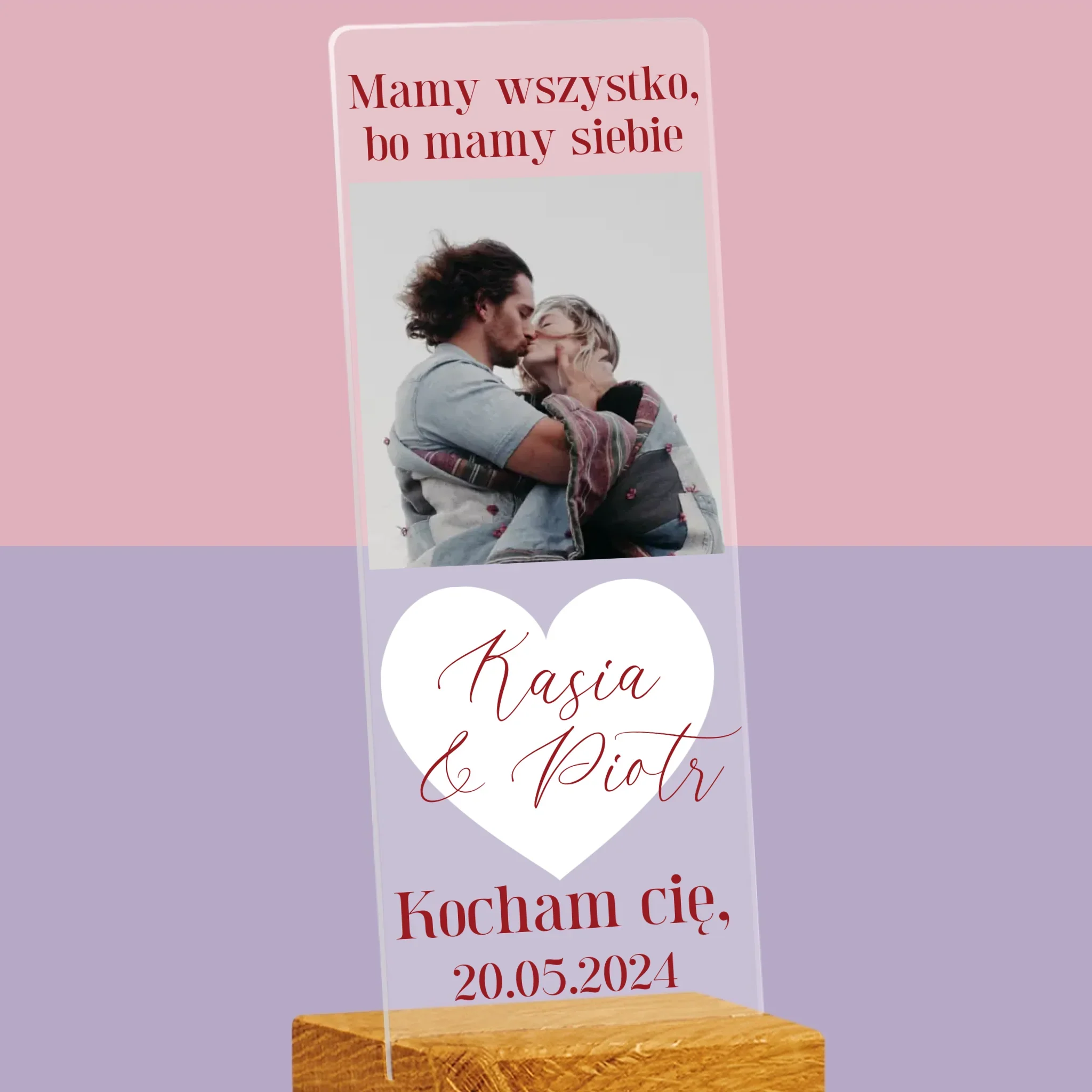 Fotokolaż: Mamy Wszystko, Bo Mamy Siebie - Zdjęcie Na Szkle Akrylowym Fotobudka - Image 2