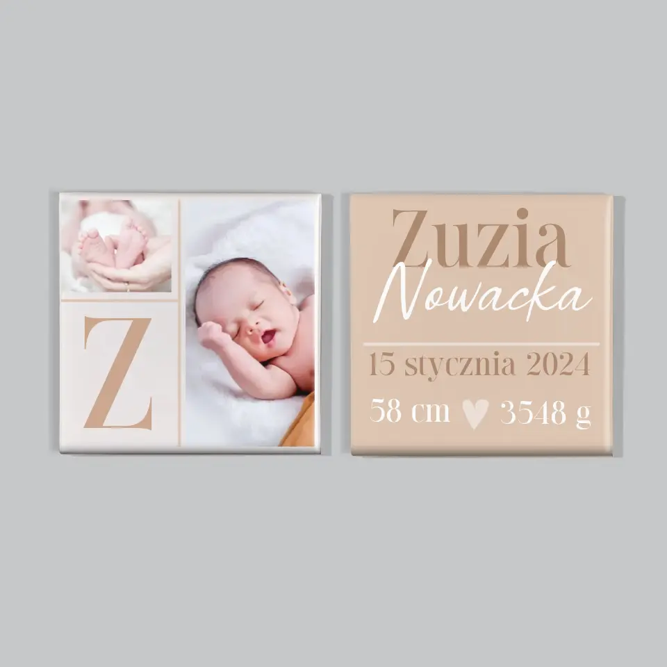 Fotokolaż: Metryczka - Zestaw Magnesów - Image 4