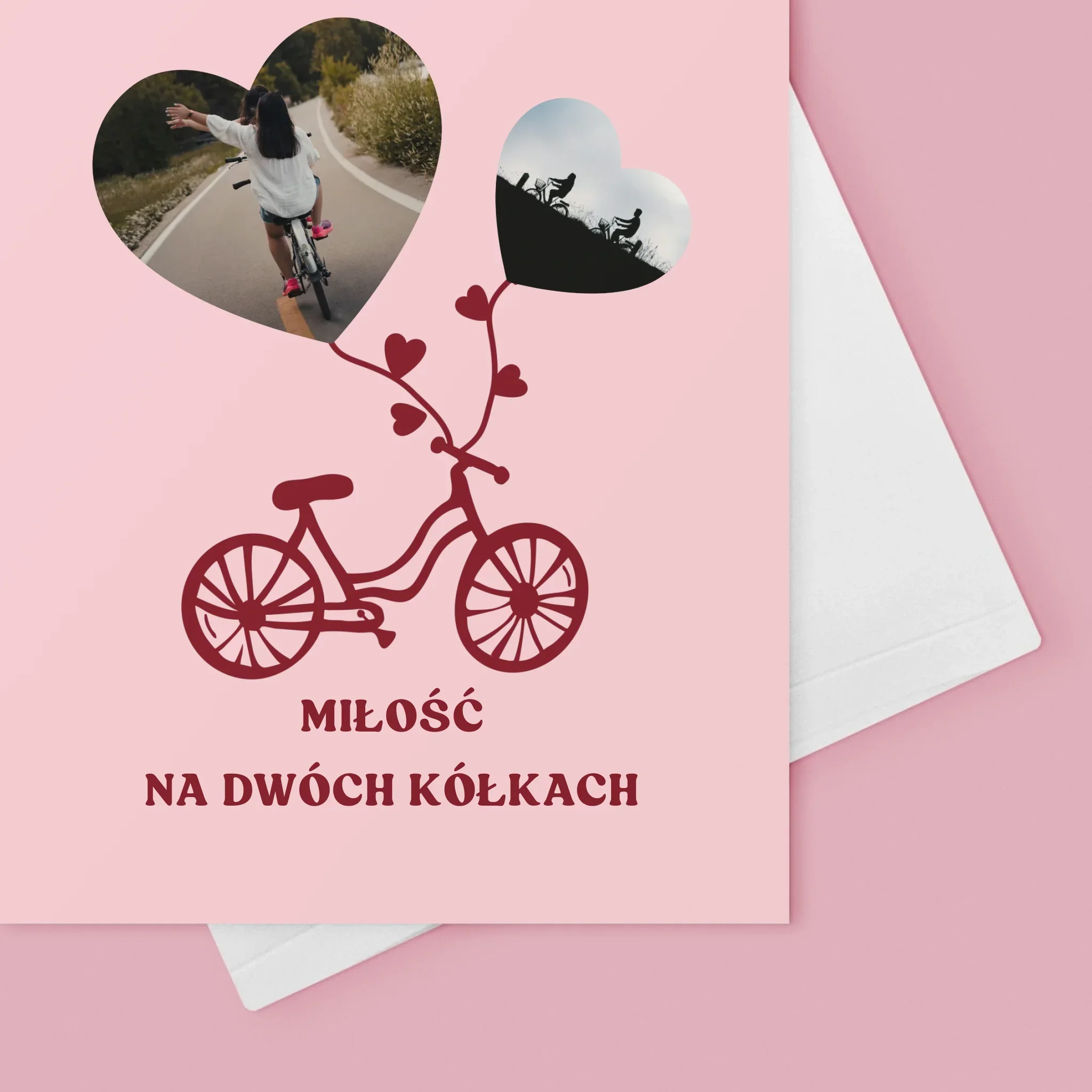 Fotokolaż: Miłość Na Dwóch Kółkach - Kartka z Życzeniami - Image 4