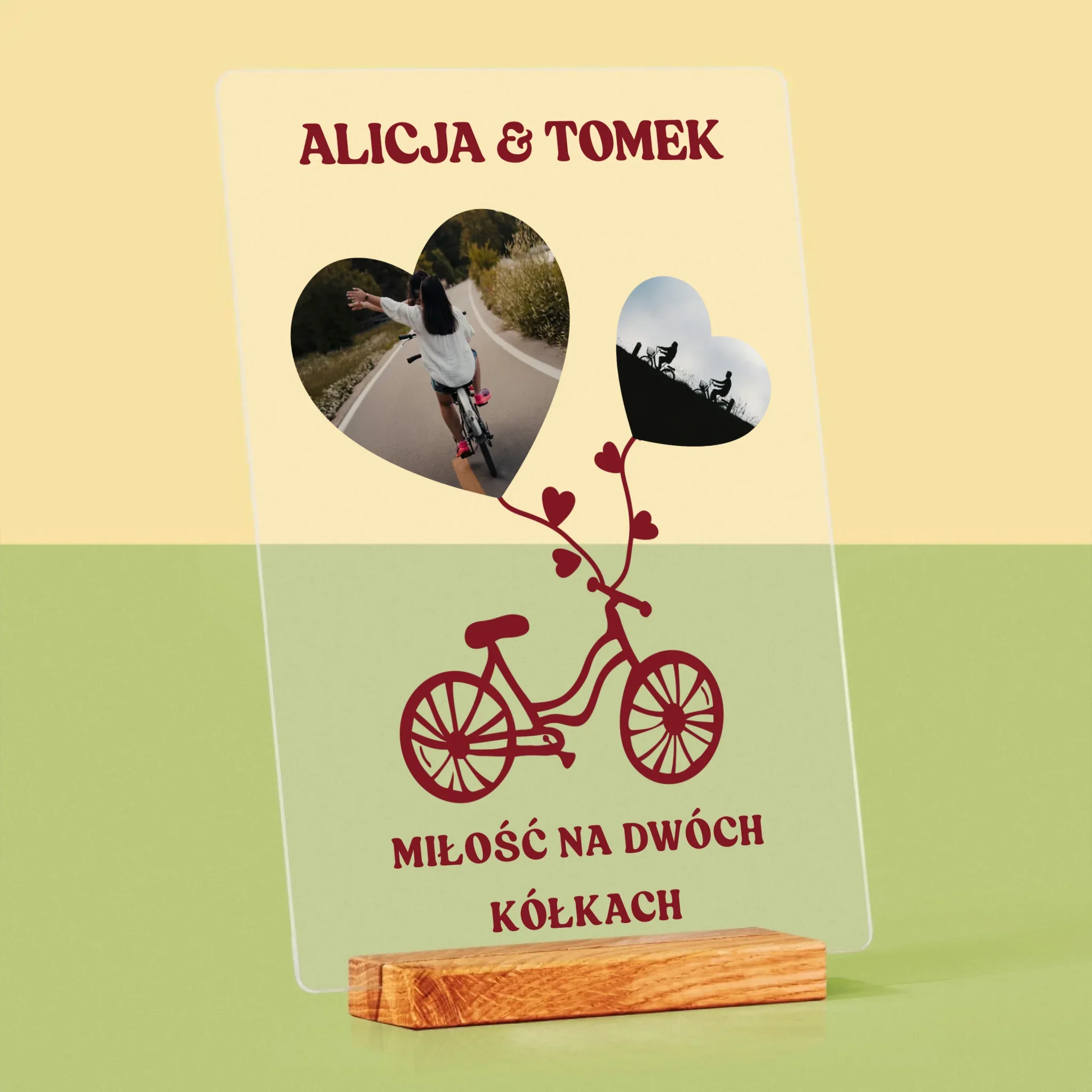 Fotokolaż: Miłość Na Dwóch Kółkach - Wydruk Na Szkle Akrylowym - Image 4