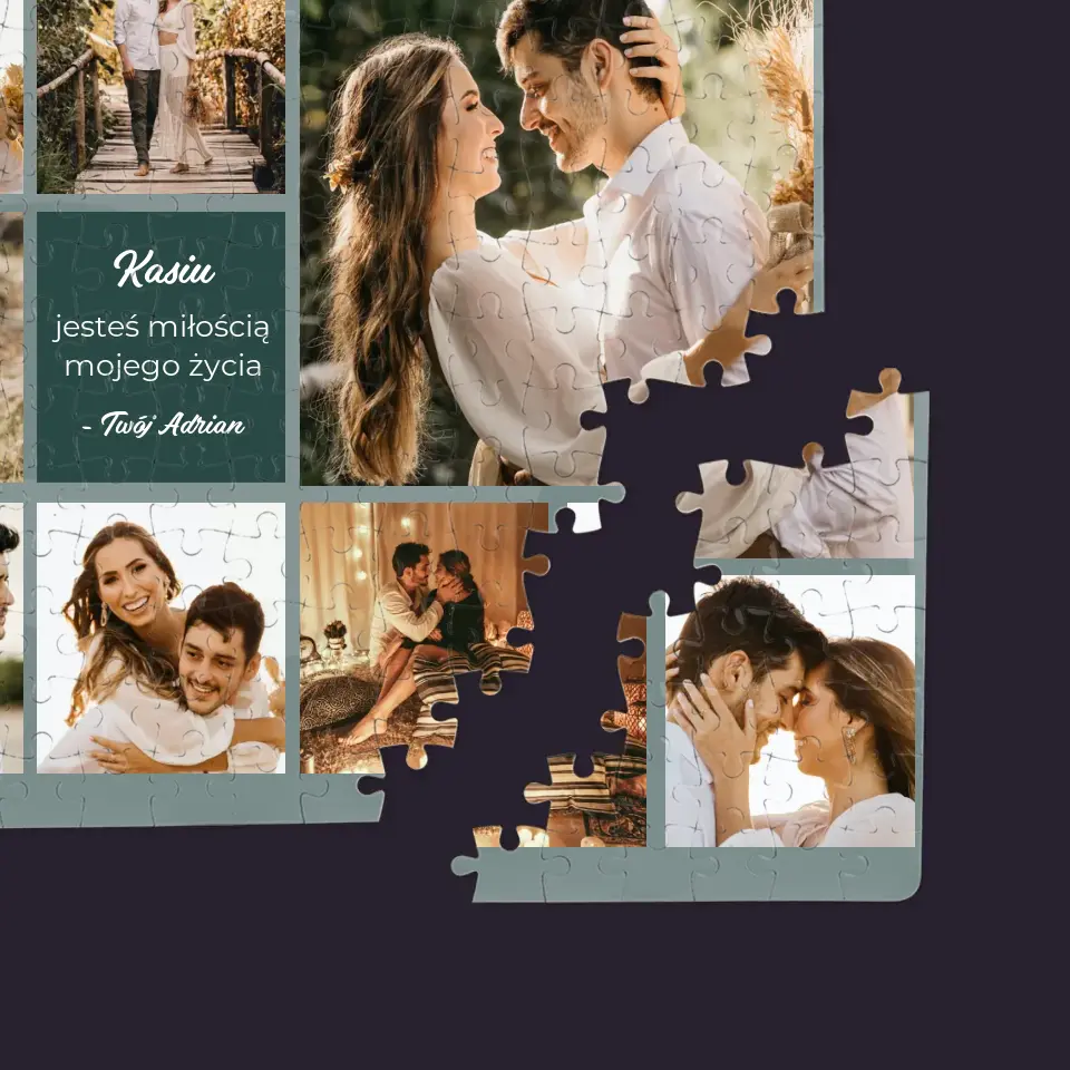 Fotokolaż: Miłosny - Personalizowane Puzzle - Image 2