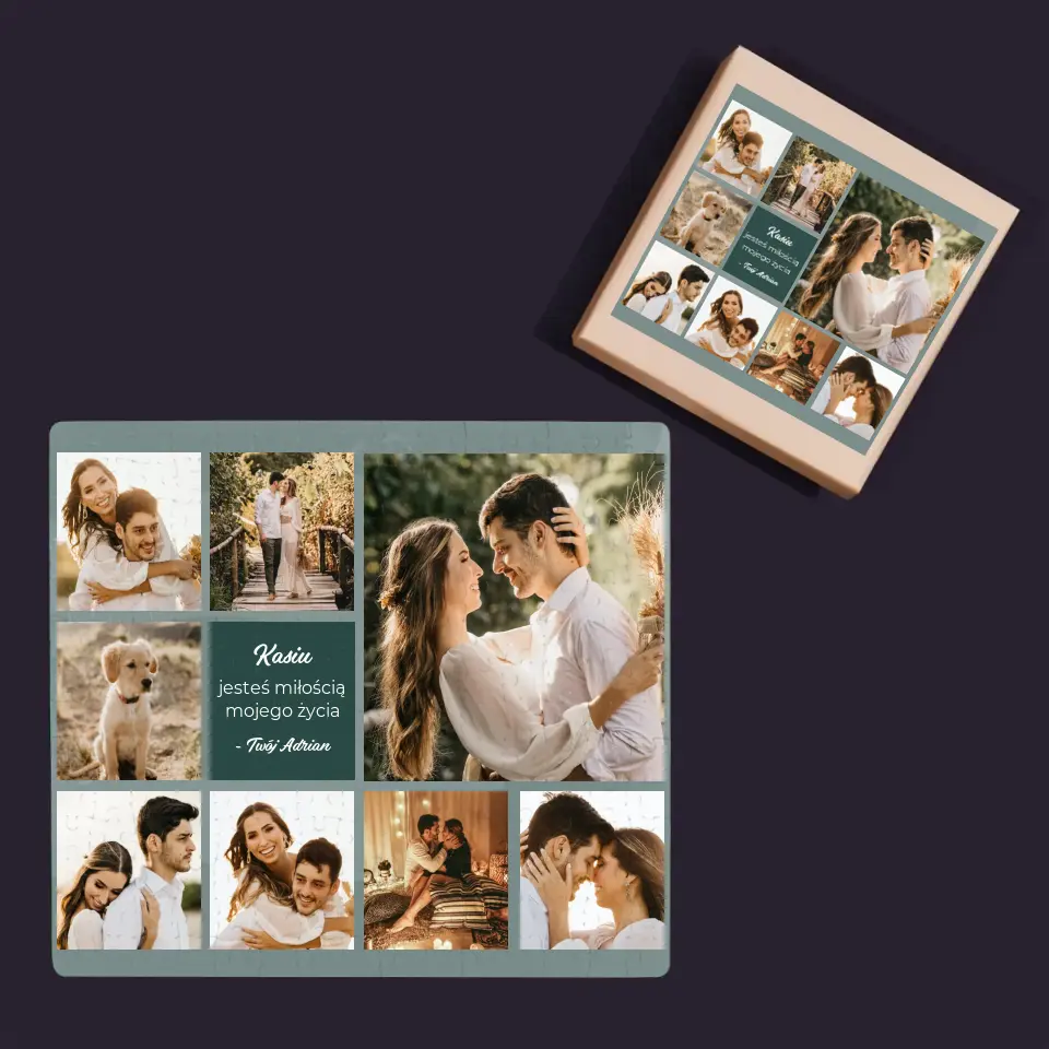 Fotokolaż: Miłosny - Personalizowane Puzzle - Image 4