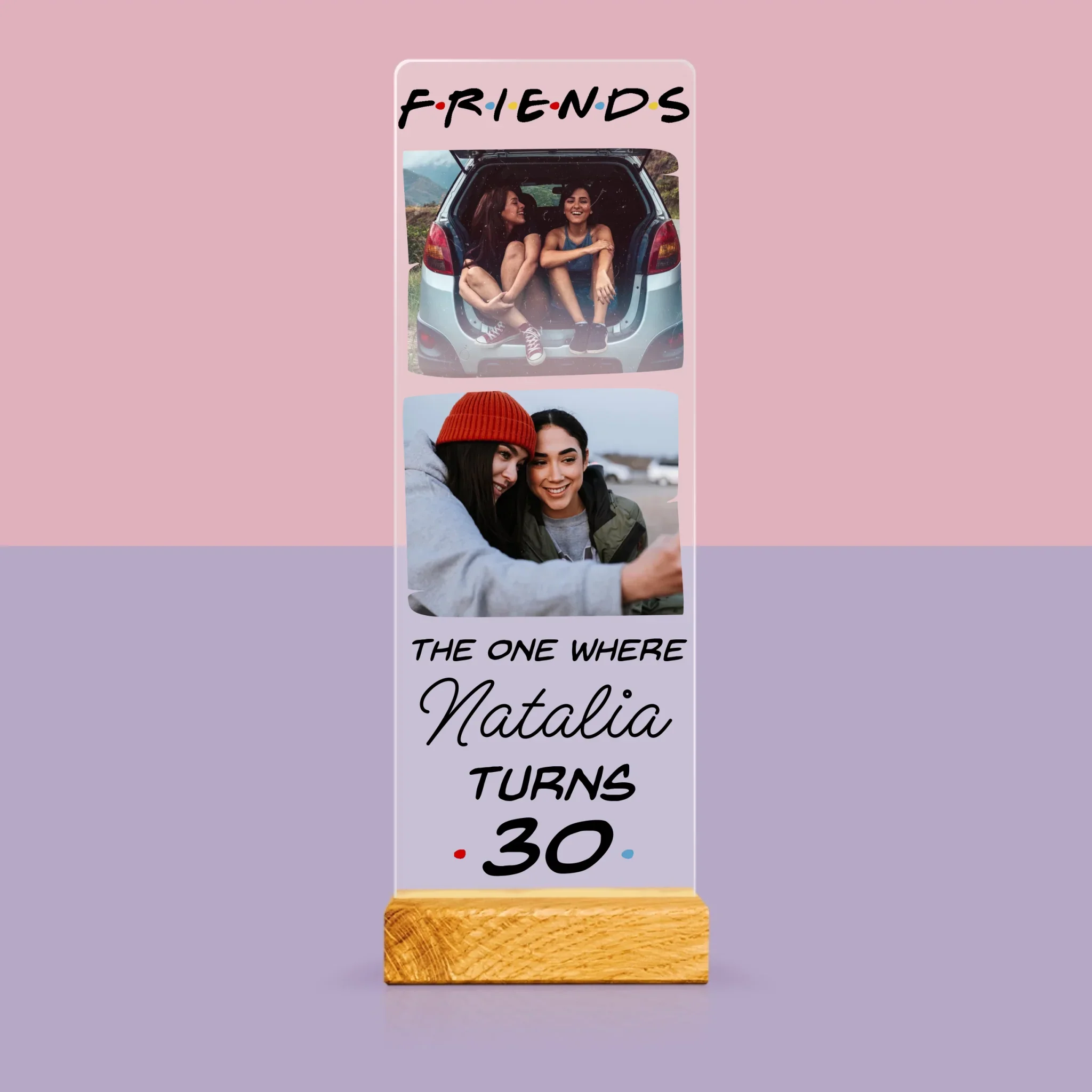 Fotokolaż: Friends birthday - Zdjęcie Na Szkle Akrylowym Fotobudka - Image 3
