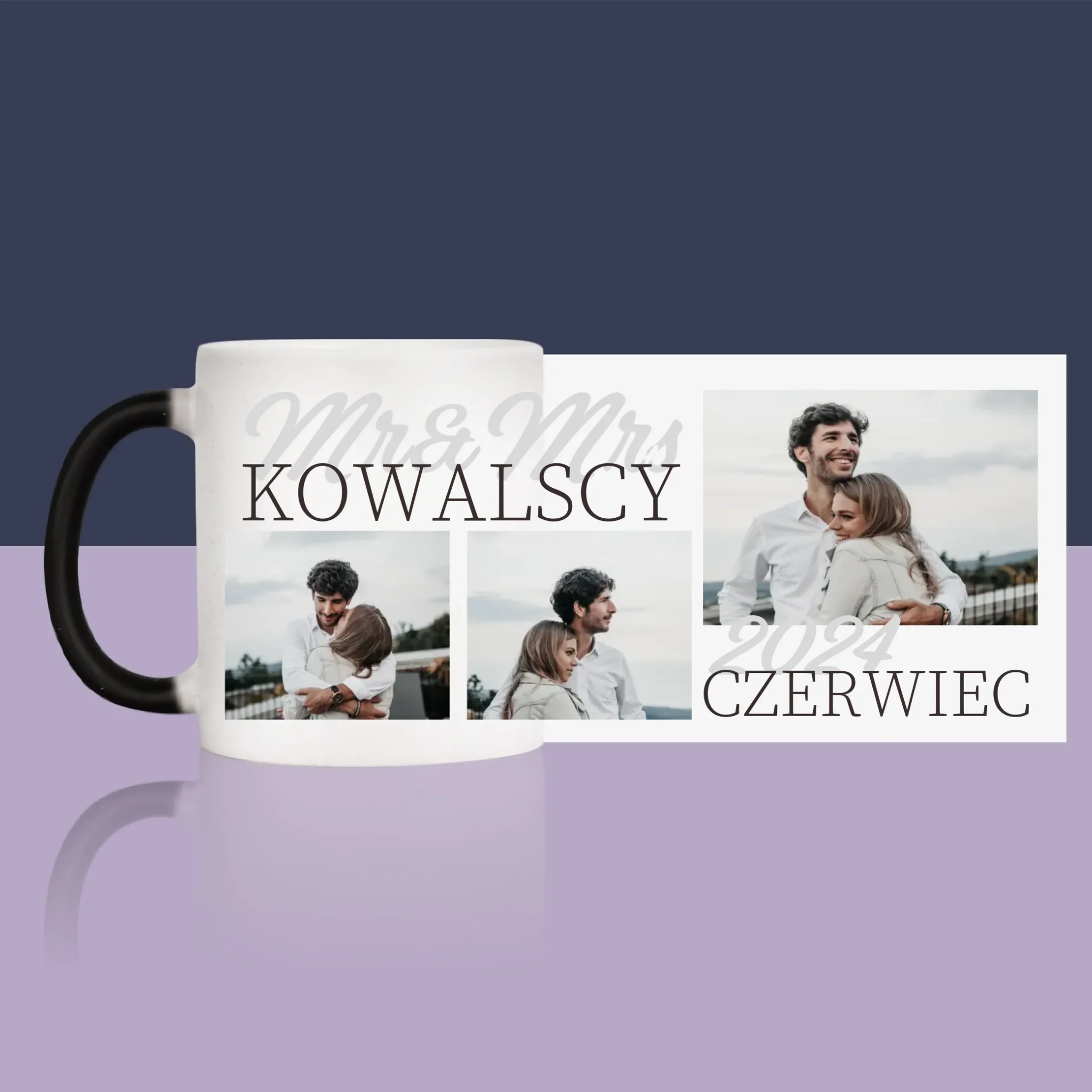 Fotokolaż: Mr&Mrs Data - Kubek z Nadrukiem - Image 14