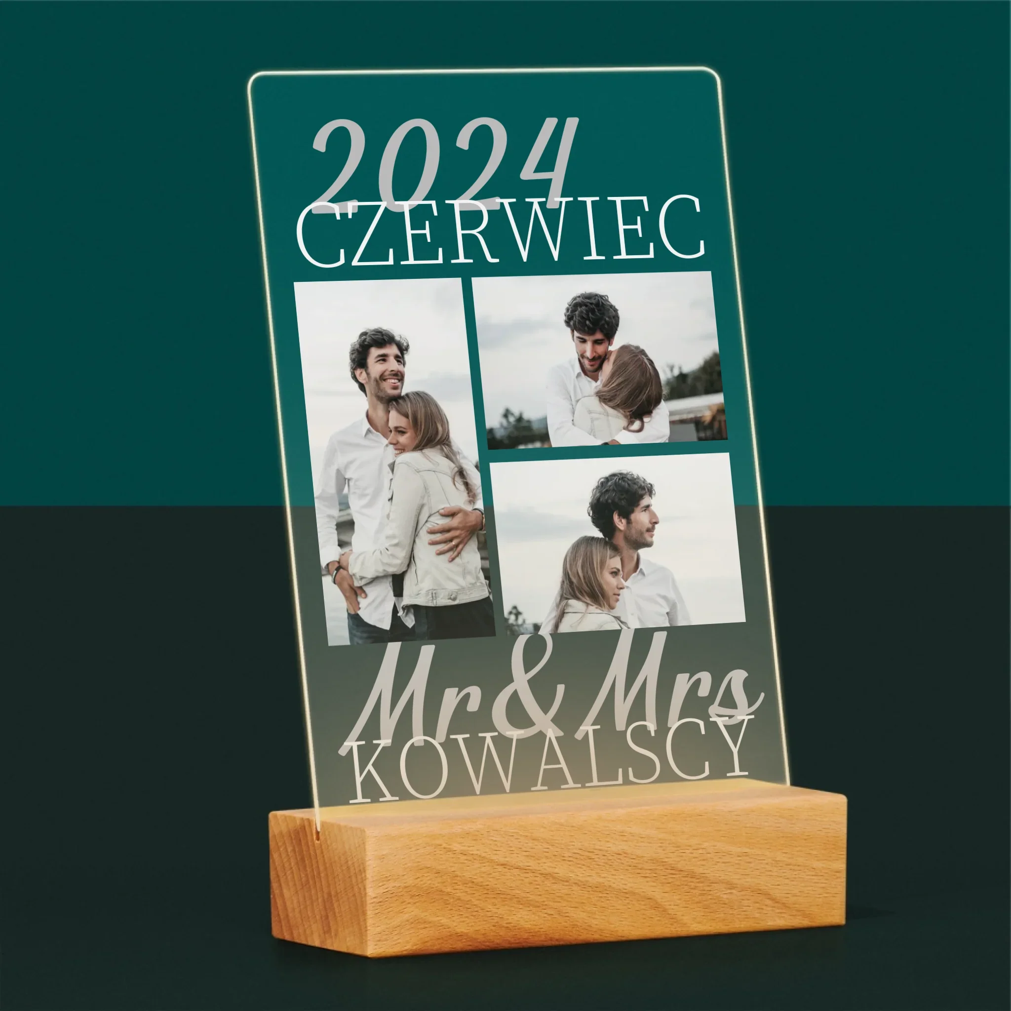 Fotokolaż: Mr&Mrs Data - Wydruk Na Szkle Akrylowym - Image 5