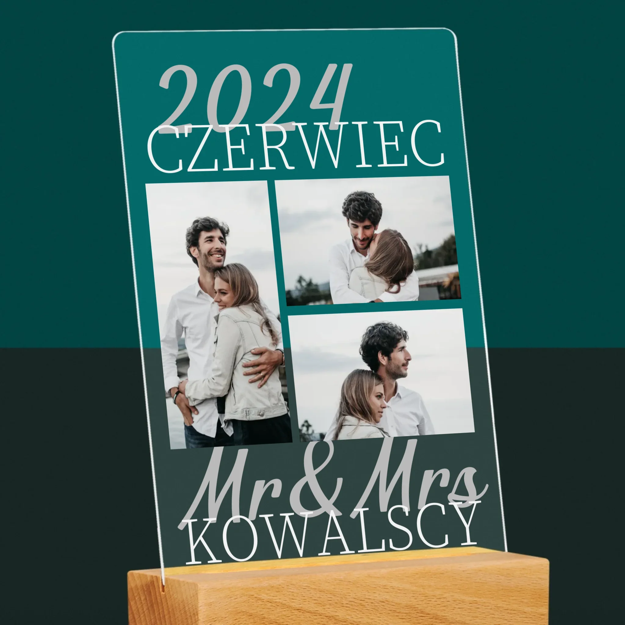 Fotokolaż: Mr&Mrs Data - Wydruk Na Szkle Akrylowym - Image 6