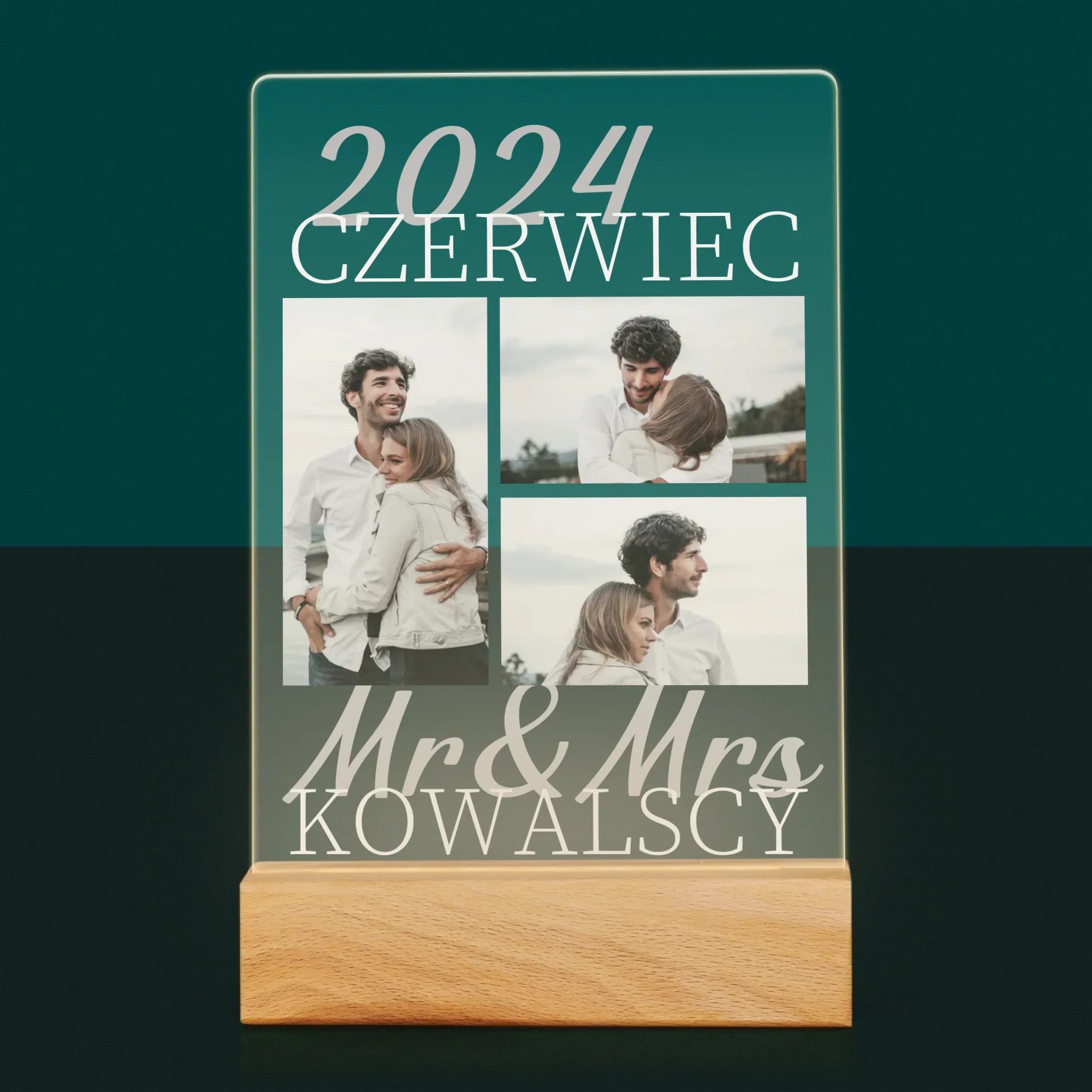 Fotokolaż: Mr&Mrs Data - Wydruk Na Szkle Akrylowym - Image 7