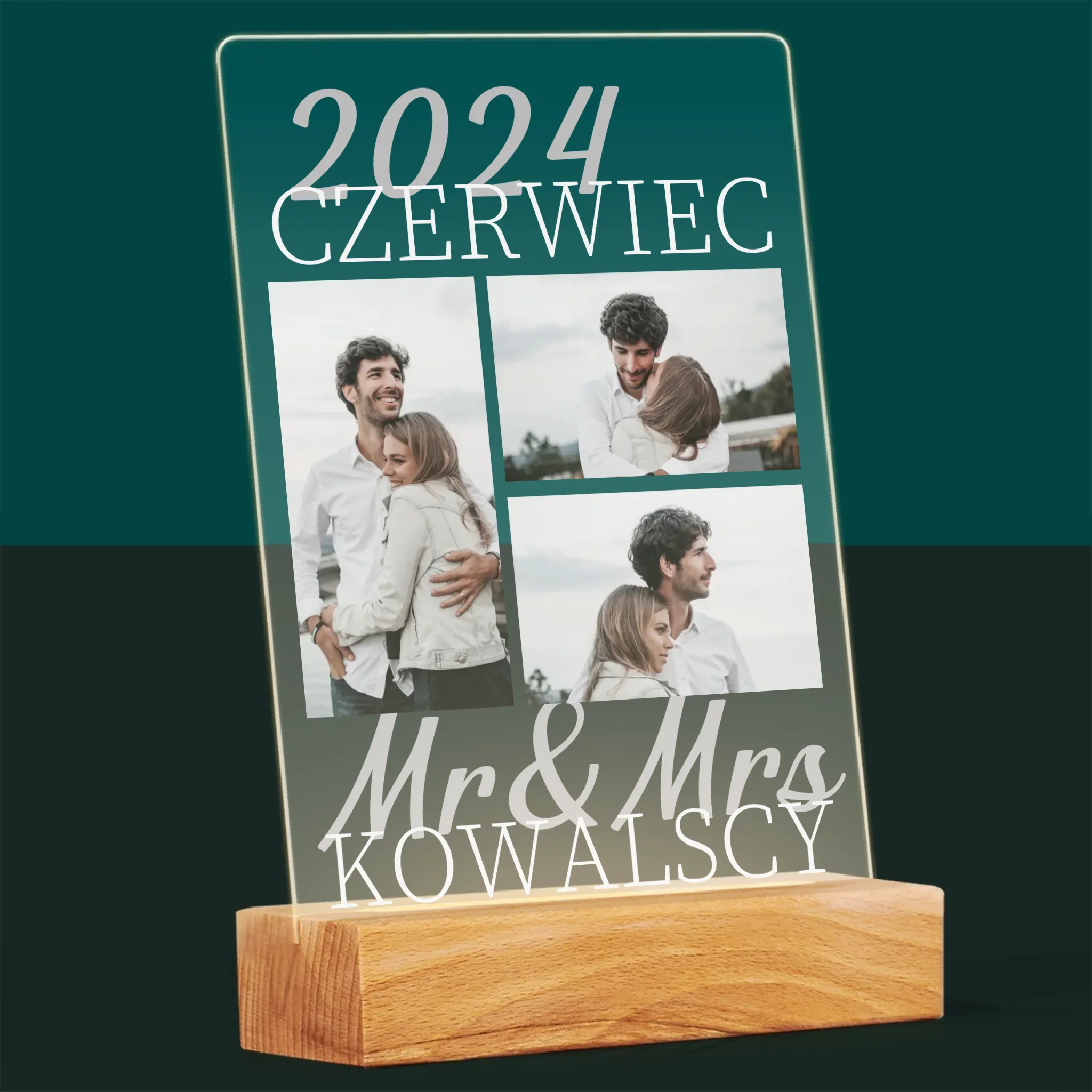 Fotokolaż: Mr&Mrs Data - Wydruk Na Szkle Akrylowym - Image 8