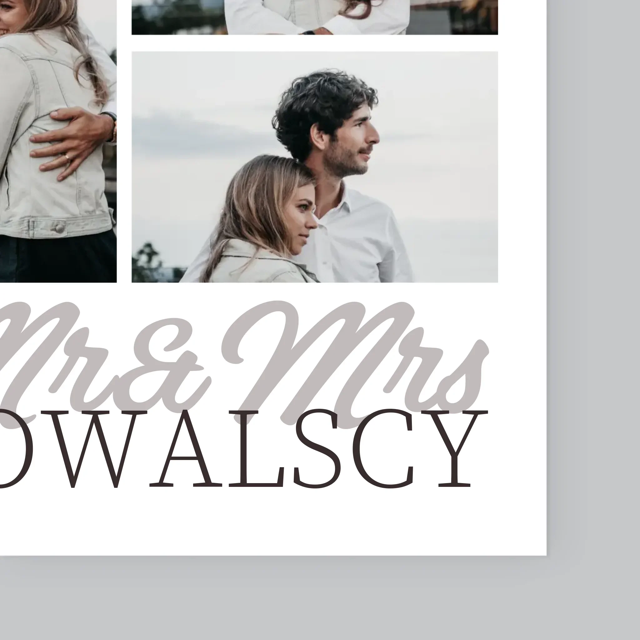 Fotokolaż: Mr&Mrs Data - Wydruk Obramowany - Image 4