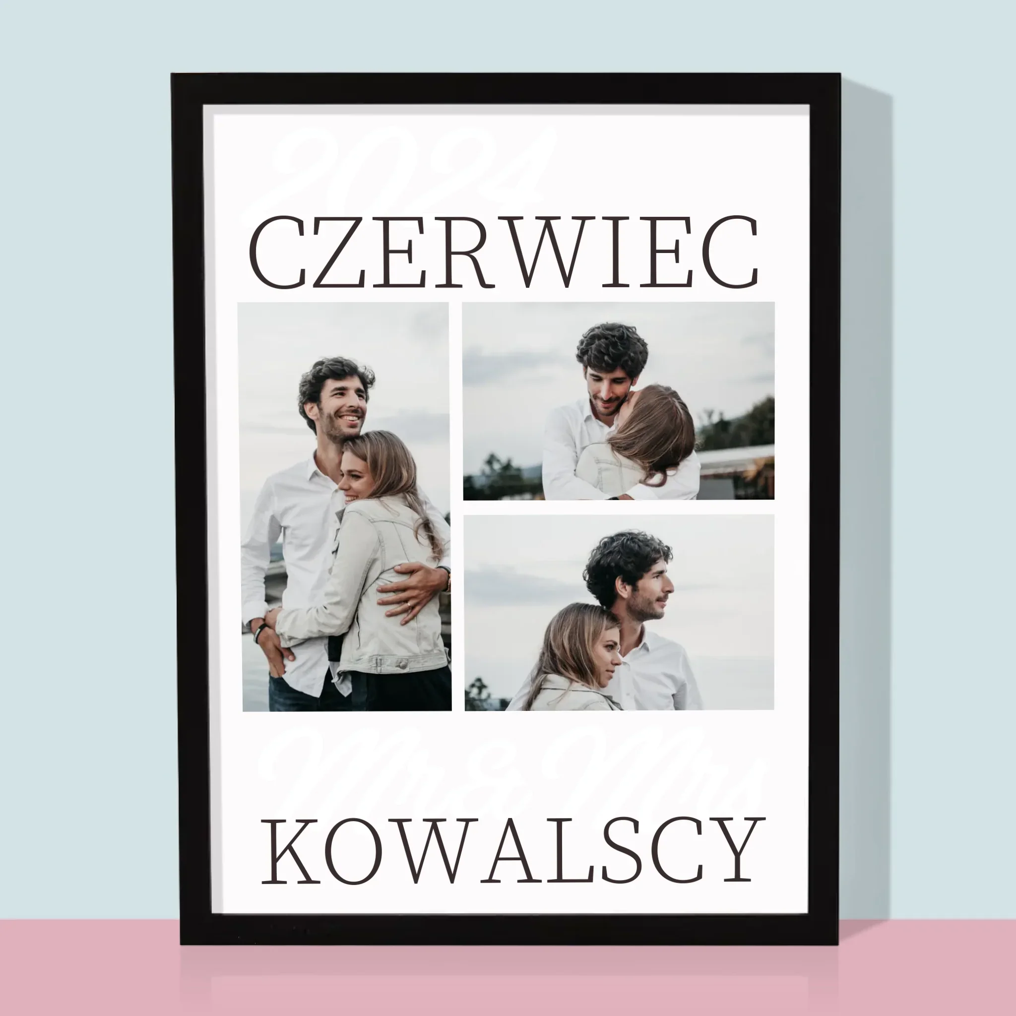 Fotokolaż: Mr&Mrs Data - Wydruk Obramowany - Image 5