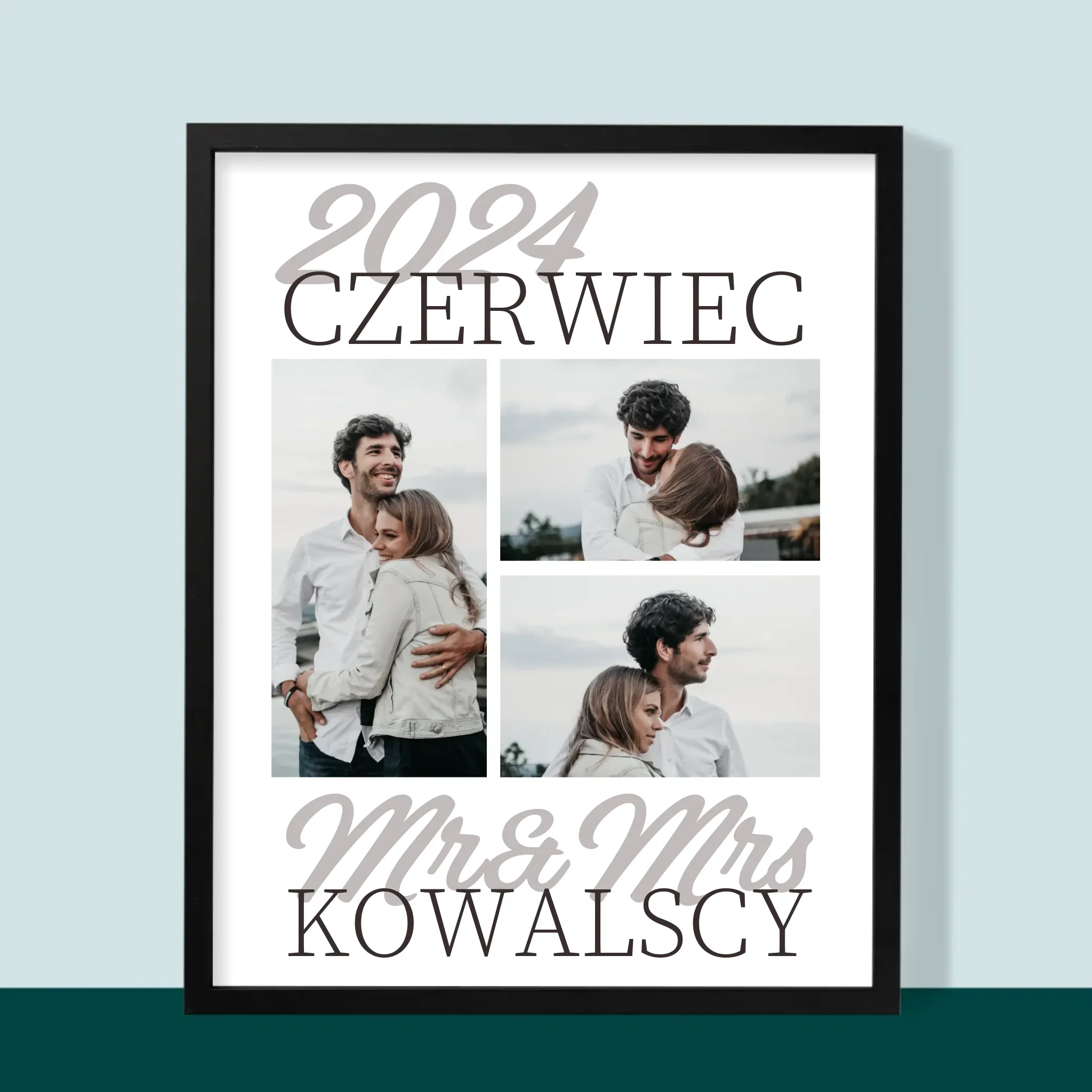 Fotokolaż: Mr&Mrs Data - Wydruk Obramowany - Image 9