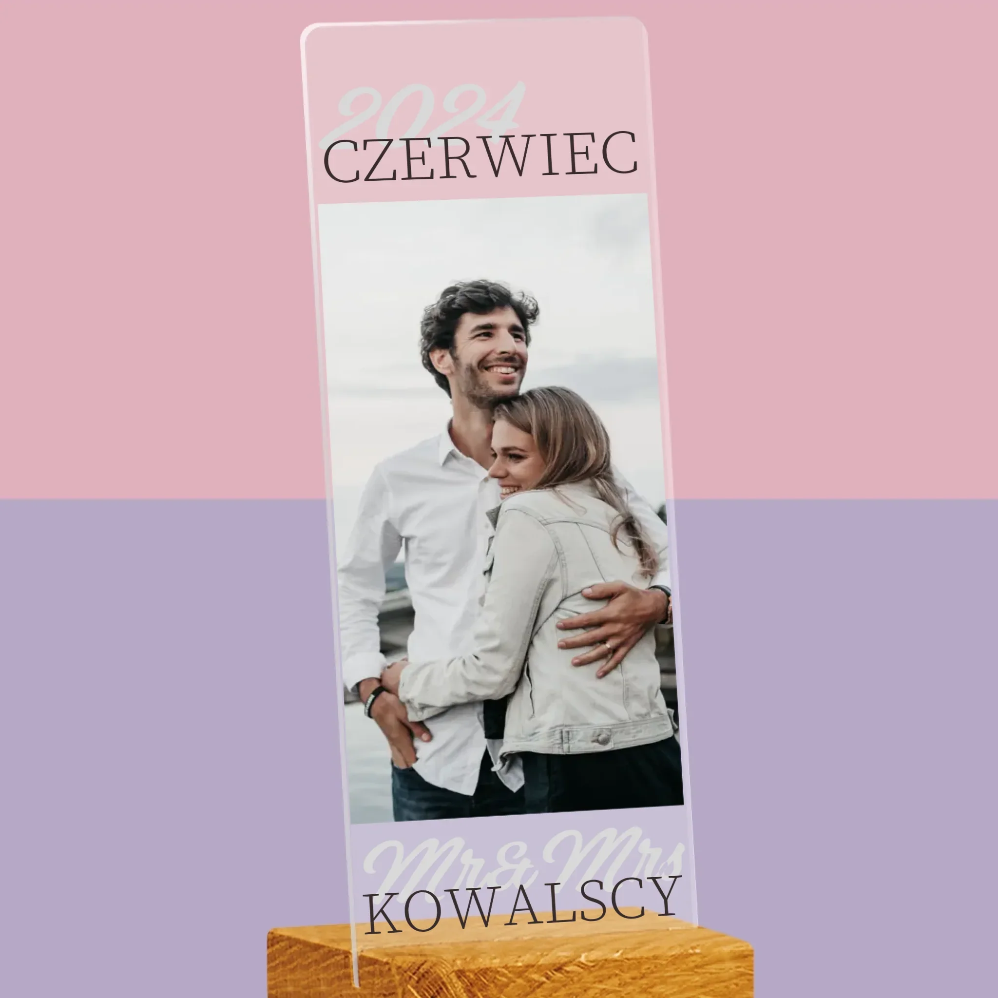 Fotokolaż: Mr&Mrs Data - Zdjęcie Na Szkle Akrylowym Fotobudka - Image 2