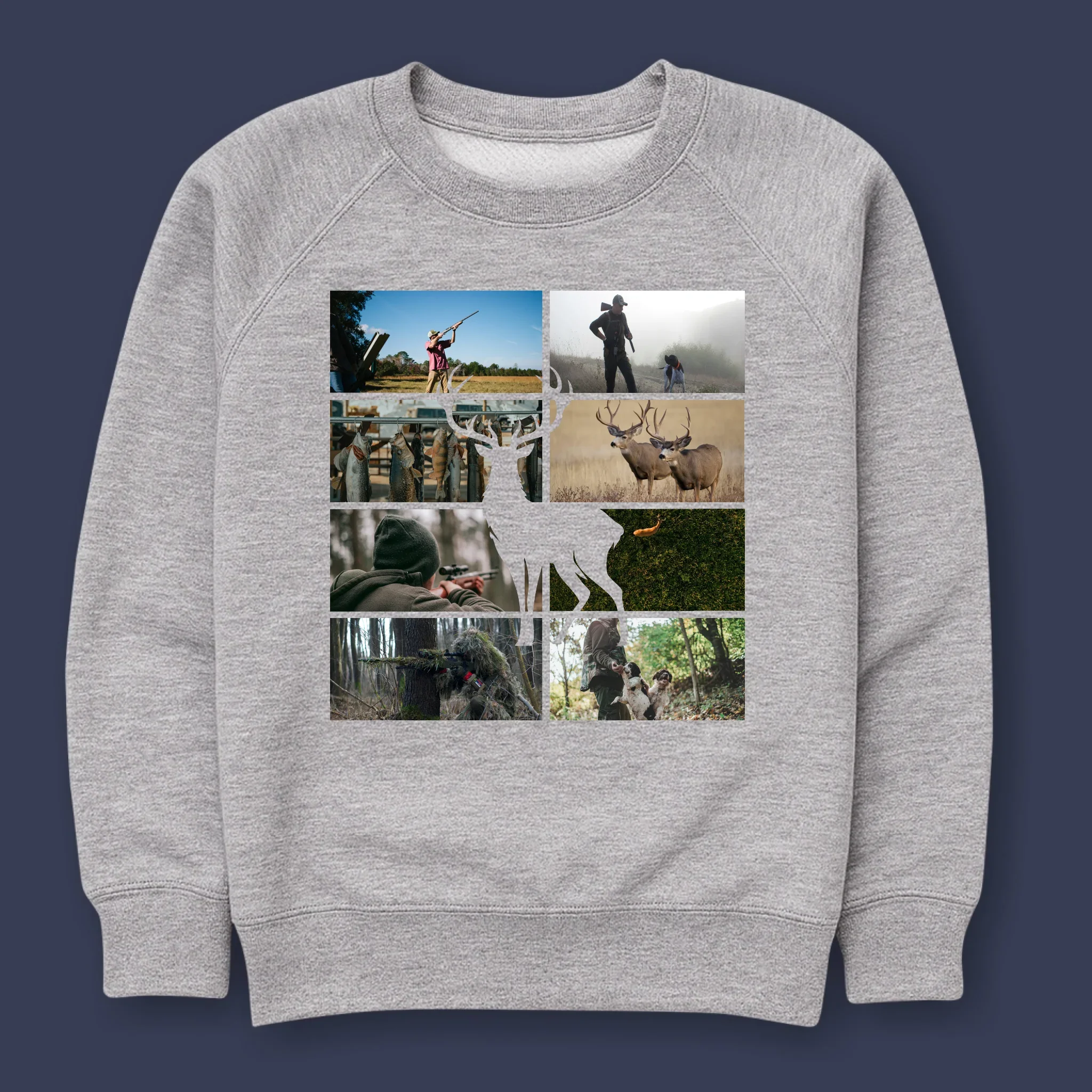 Fotokolaż: Myśliwy - Bluza Męska Z Kapturem - Image 10