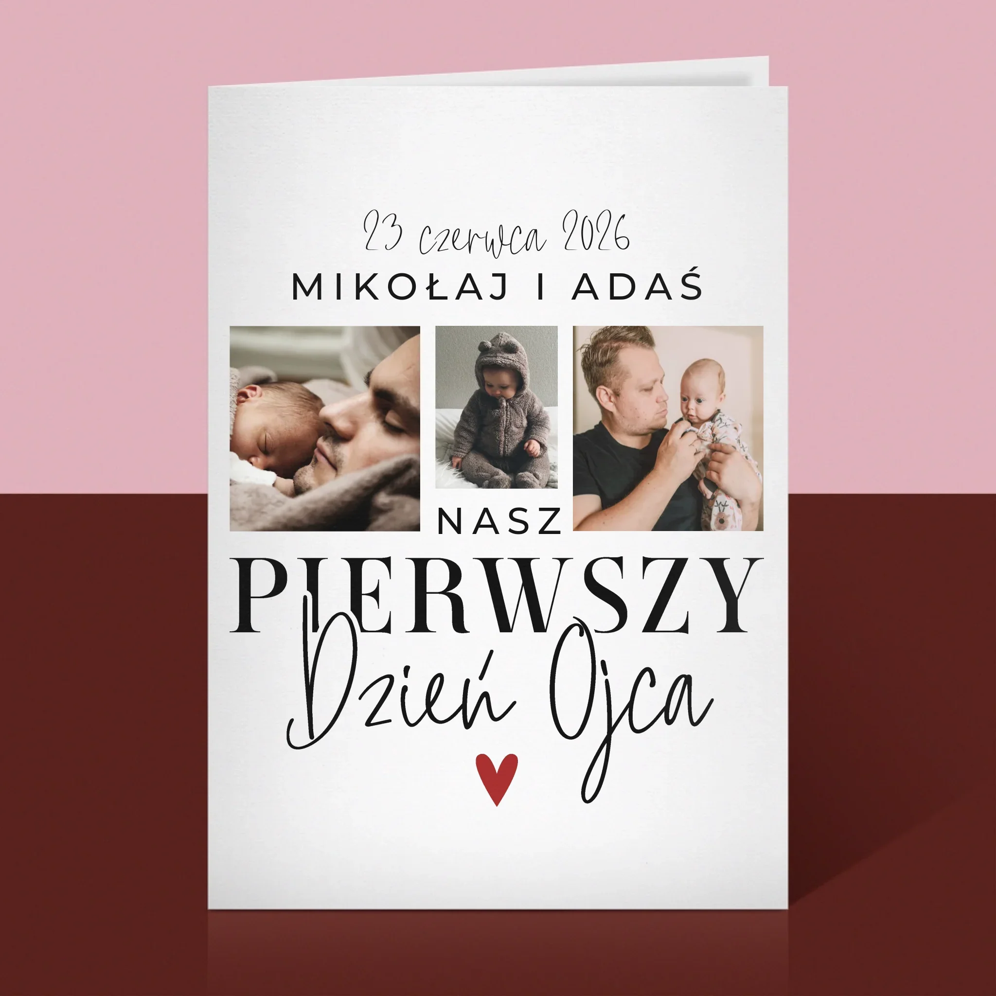 Fotokolaż: Na Pierwszy Dzień Ojca - Kartka z Życzeniami