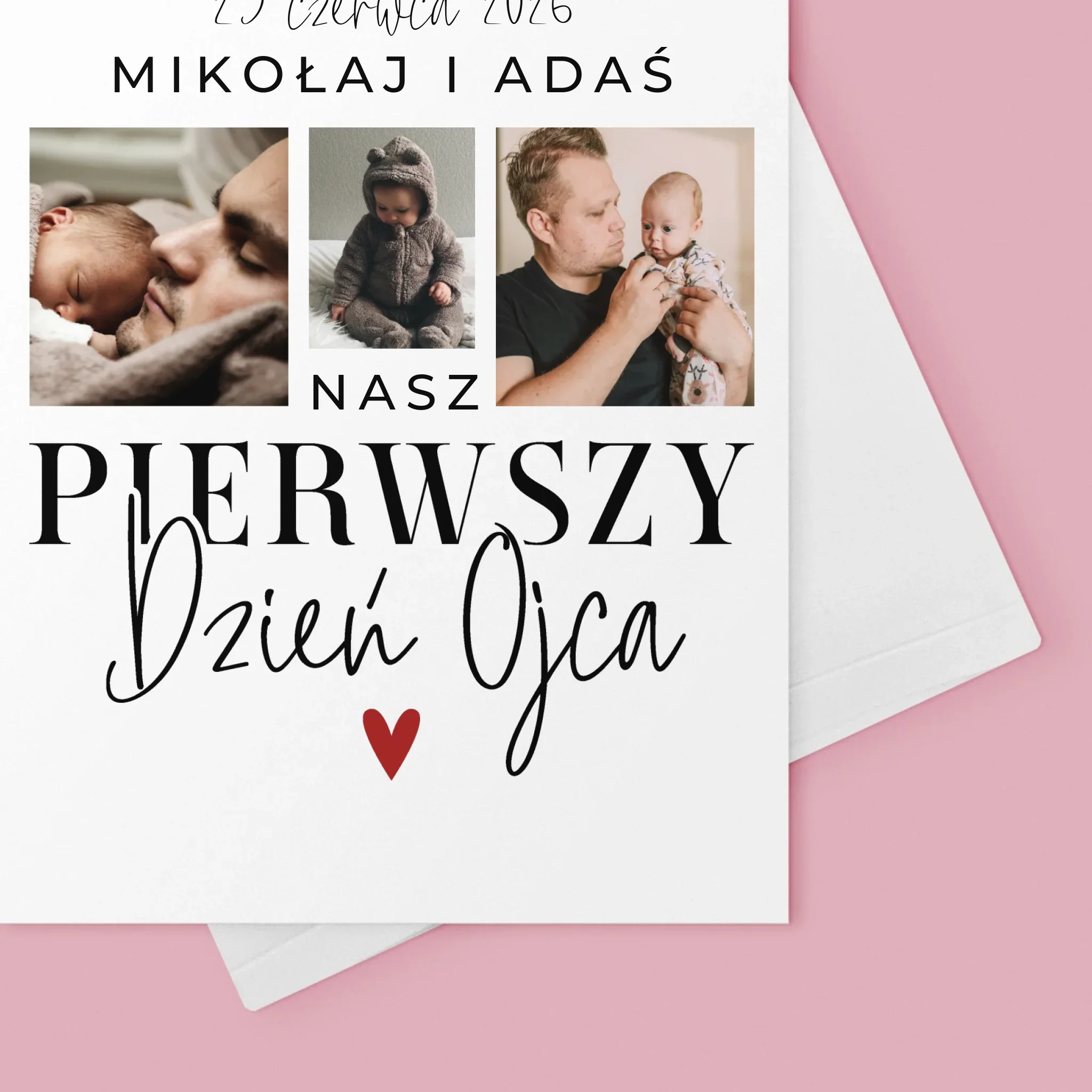 Fotokolaż: Na Pierwszy Dzień Ojca - Kartka z Życzeniami - Image 4
