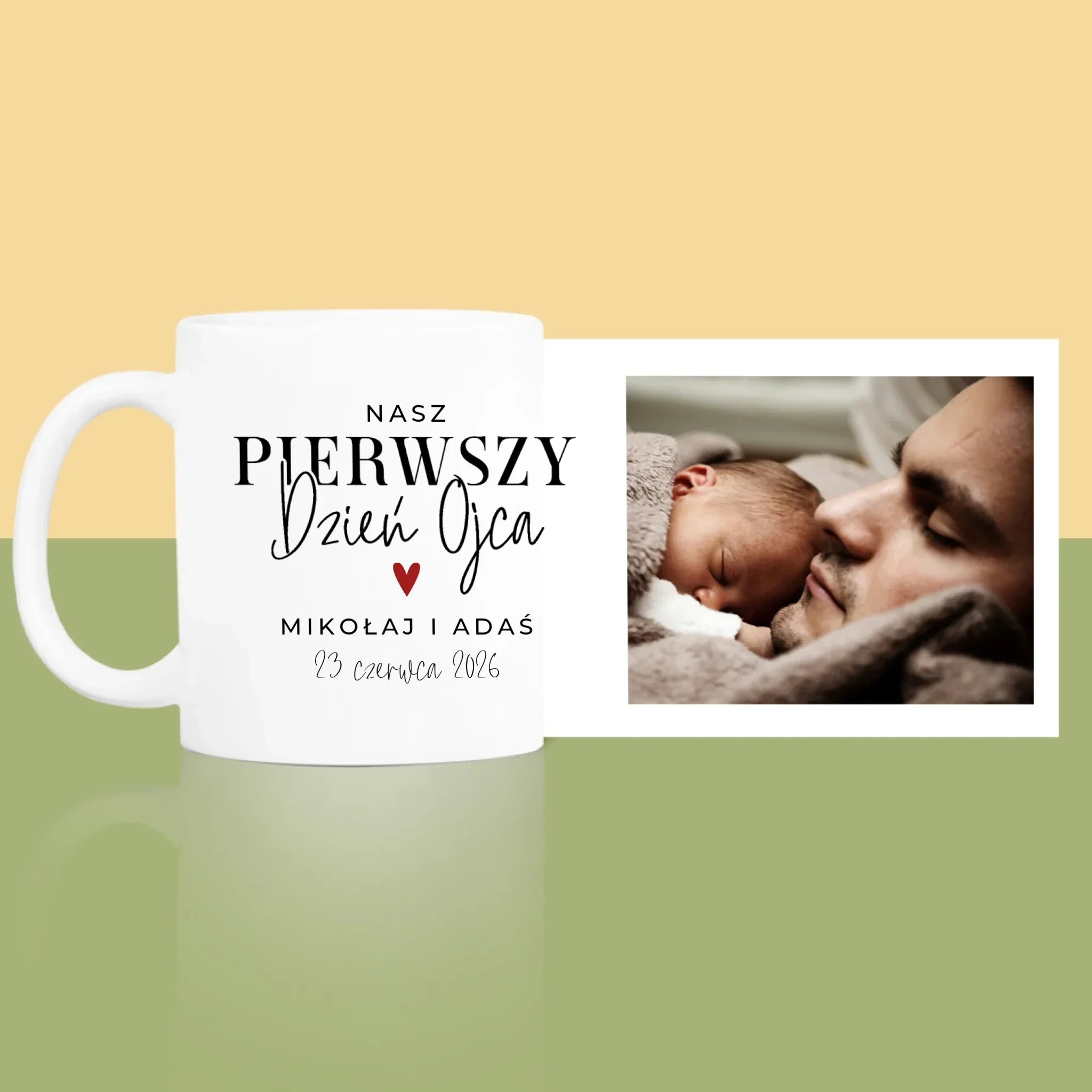 Fotokolaż: Na Pierwszy Dzień Ojca - Kubek z Nadrukiem - Image 3