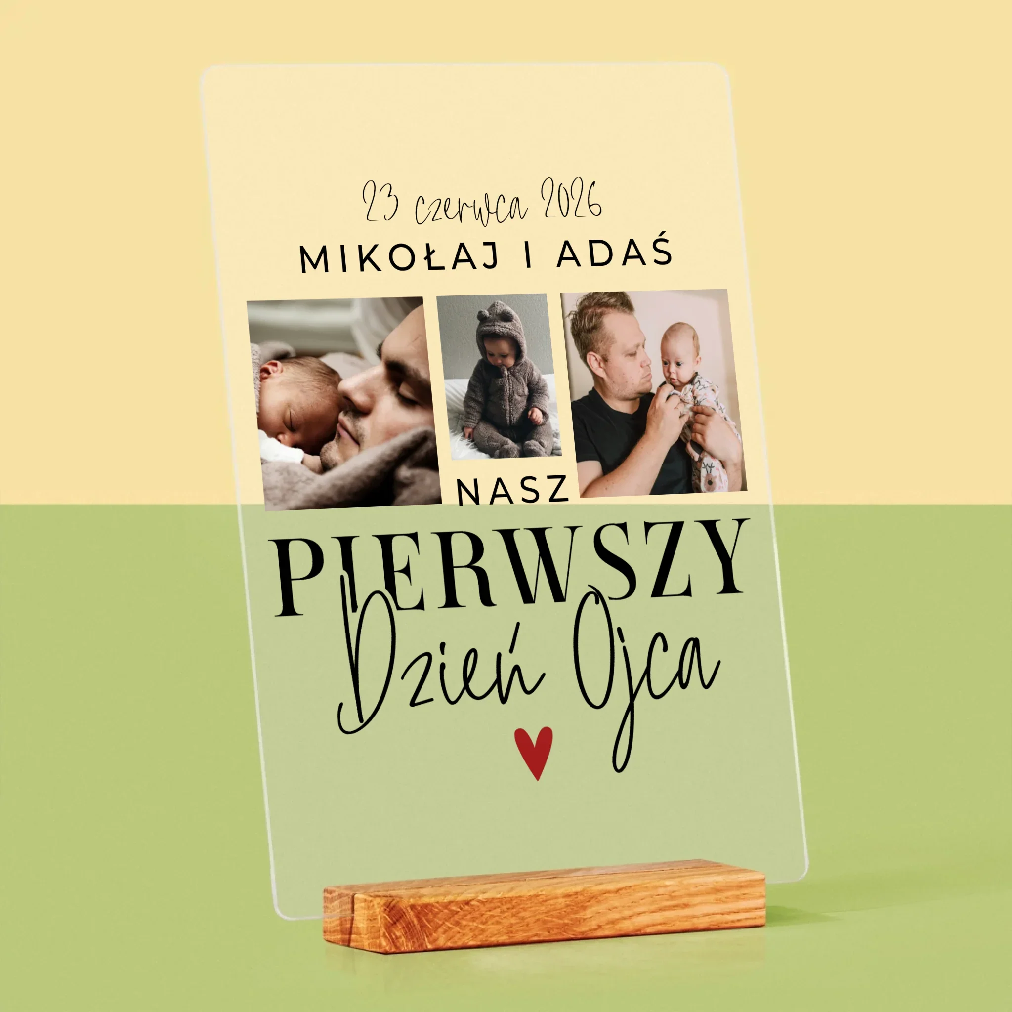 Fotokolaż: Na Pierwszy Dzień Ojca - Wydruk Na Szkle Akrylowym - Image 4