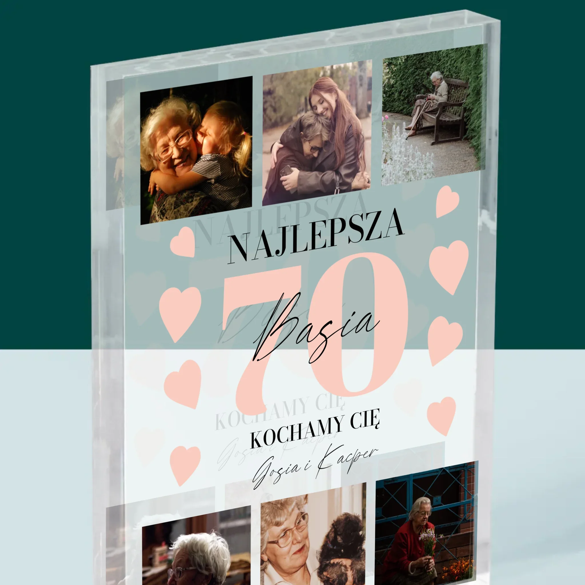 Fotokolaż: Najlepsza 70 - Blok Akrylowy z Nadrukiem - Image 2
