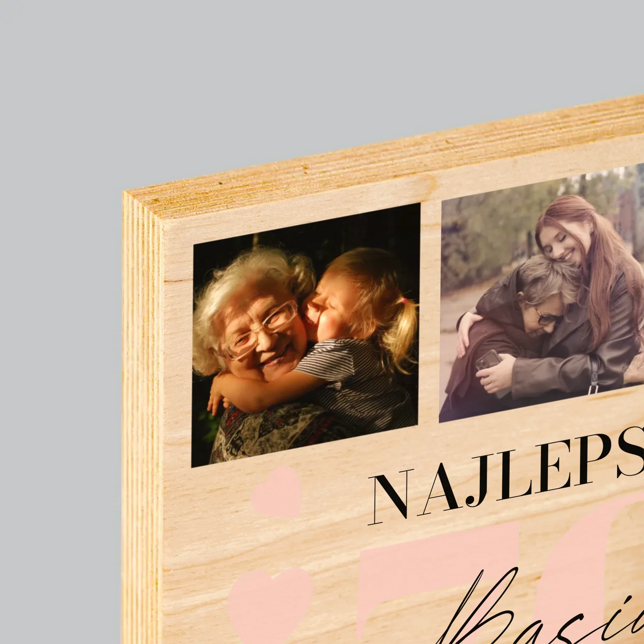 Fotokolaż: Najlepsza 70 - Wydruk Na Drewnie - Image 4