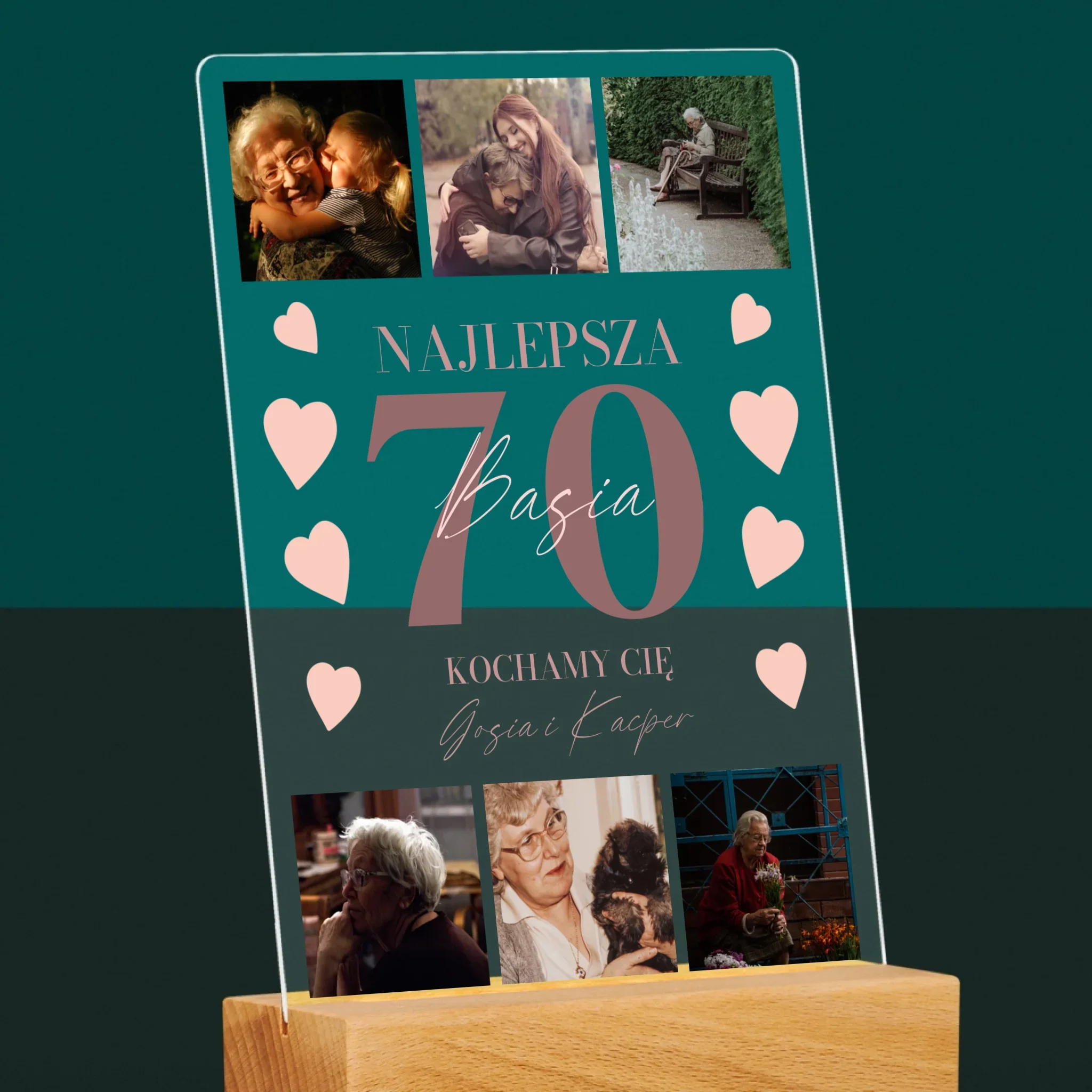 Fotokolaż: Najlepsza 70 - Wydruk Na Szkle Akrylowym - Image 6