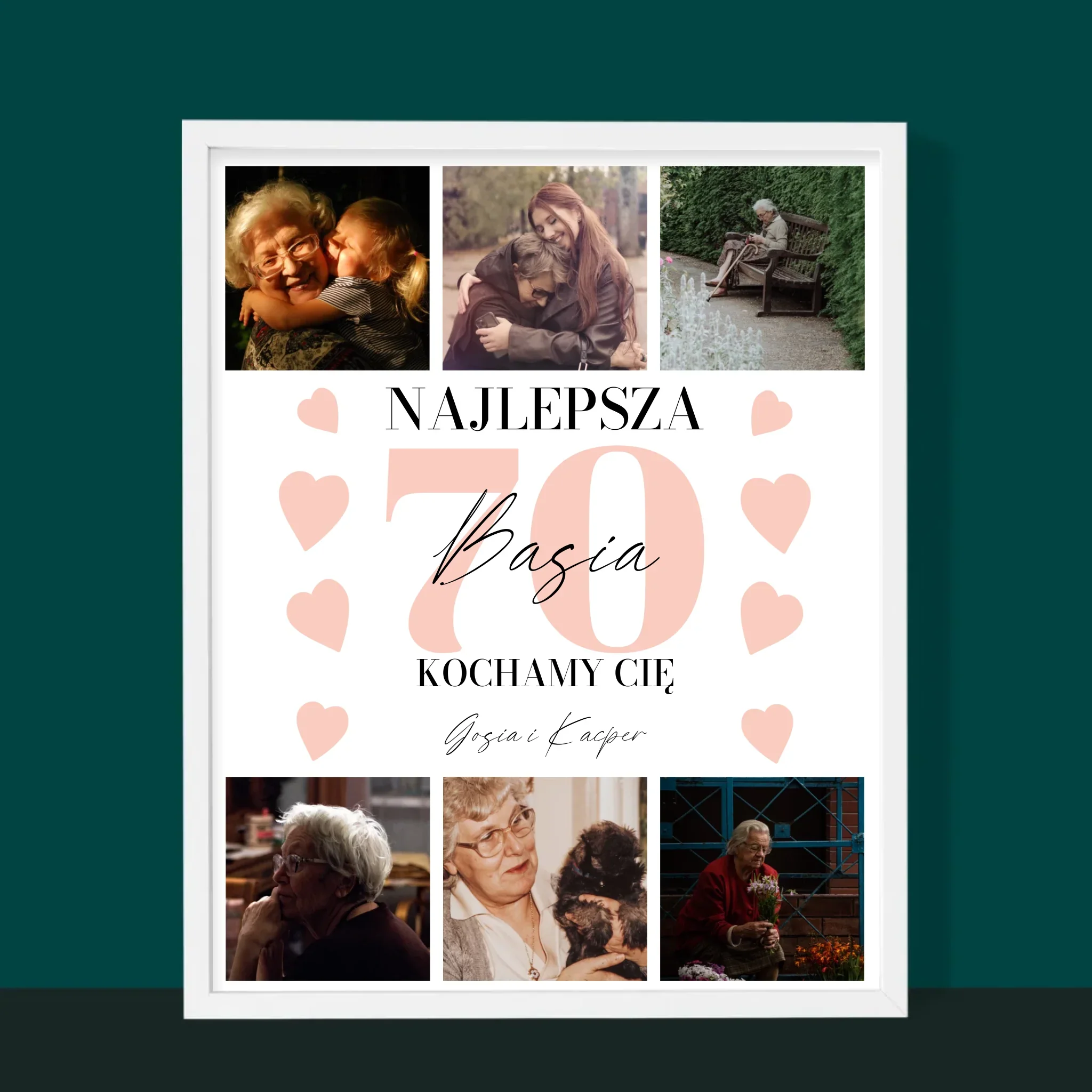 Fotokolaż: Najlepsza 70 - Wydruk Obramowany - Image 6