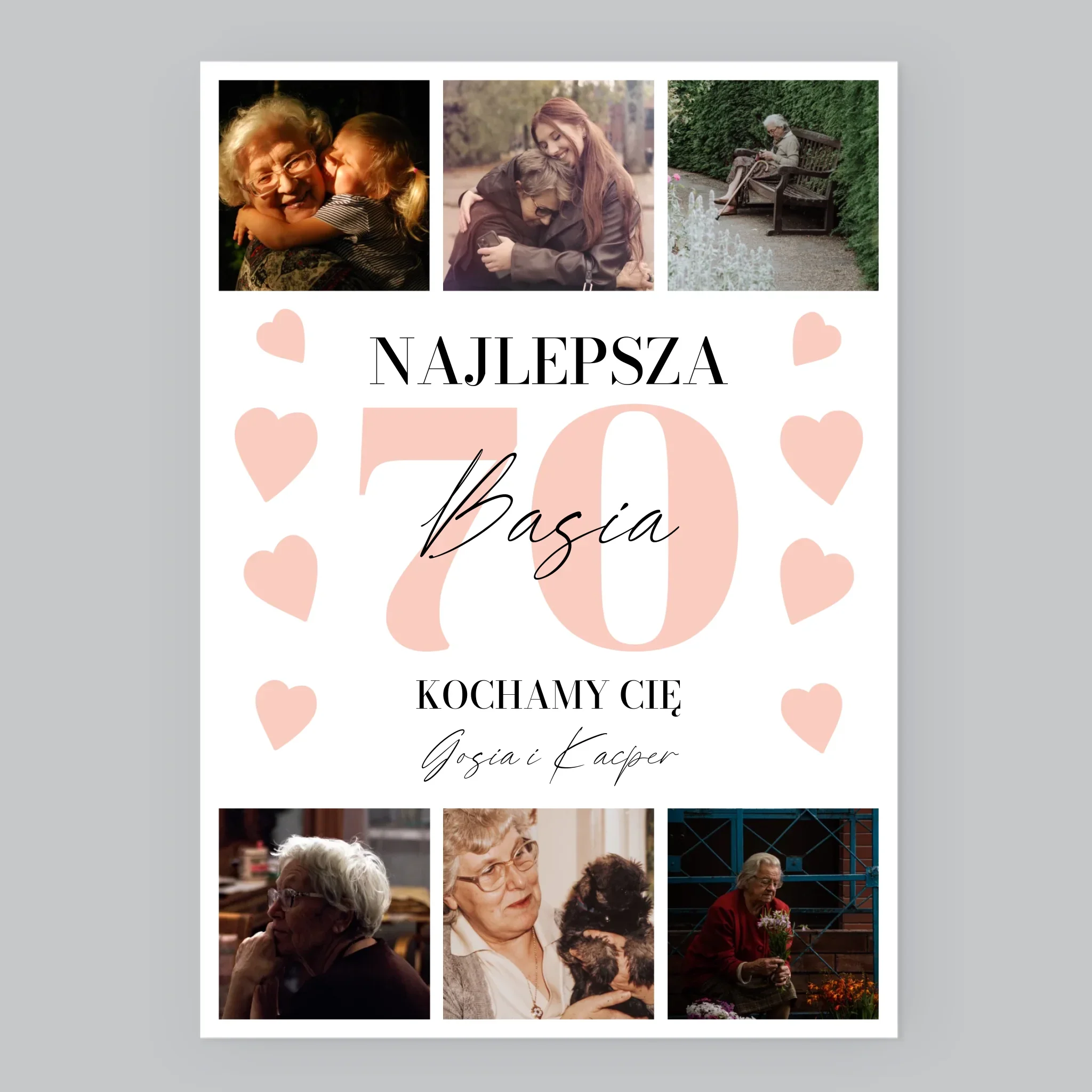 Fotokolaż: Najlepsza 70 - Wydruk Obramowany - Image 8