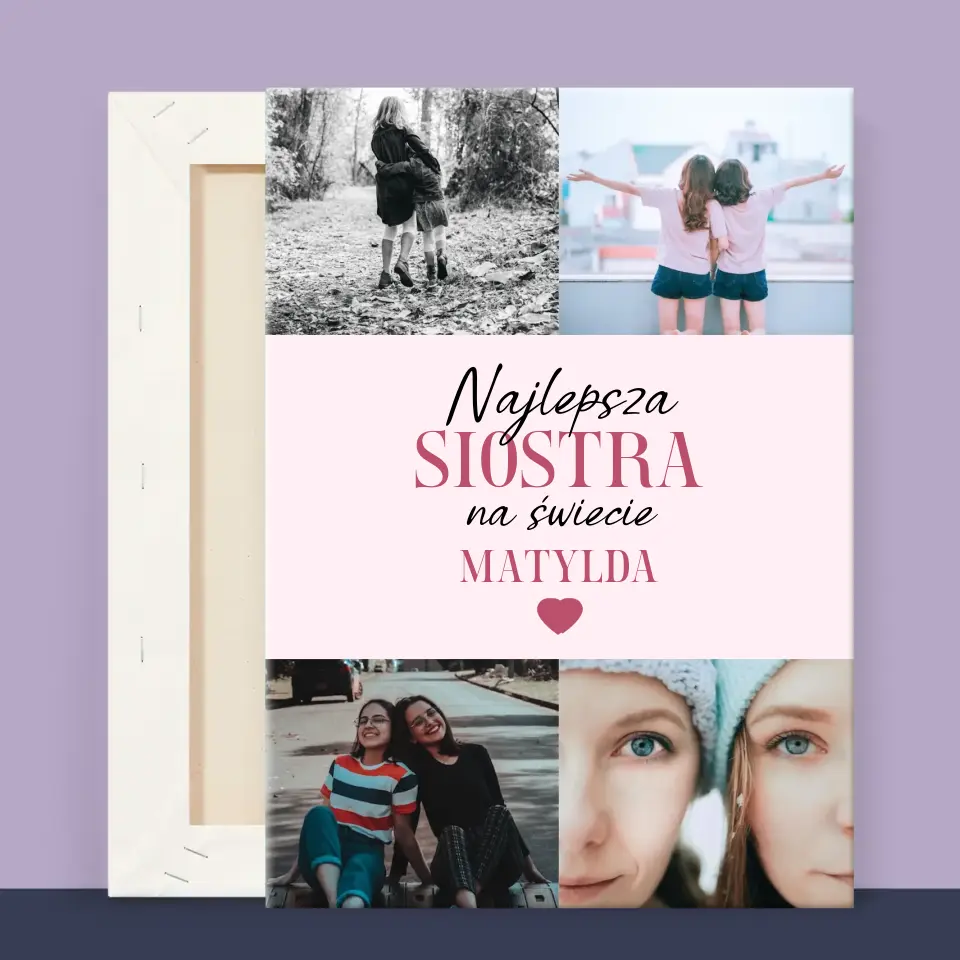 Fotokolaż: Najlepsza Siostra - Wydruk Obramowany - Image 13