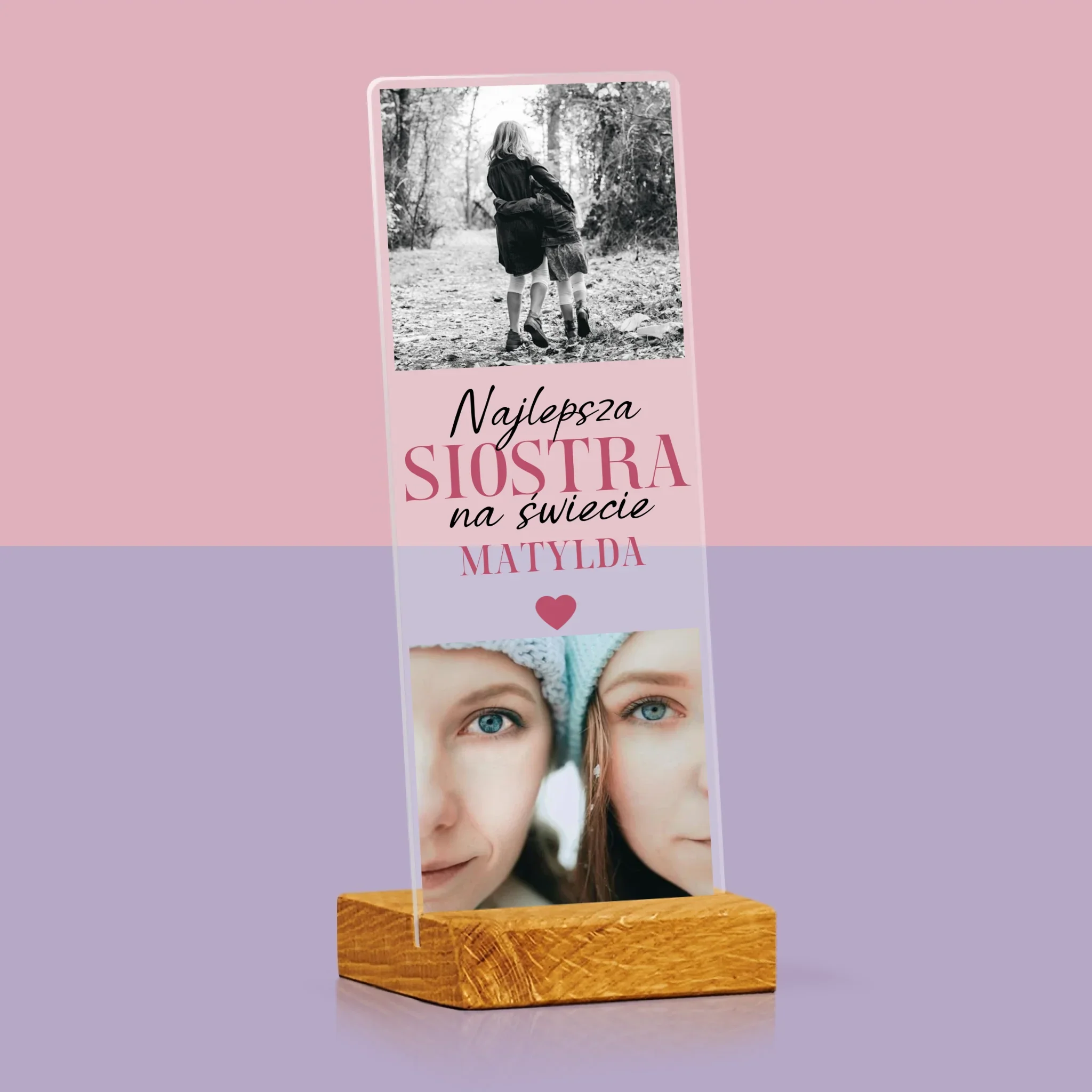 Fotokolaż: Najlepsza Siostra - Zdjęcie Na Szkle Akrylowym Fotobudka