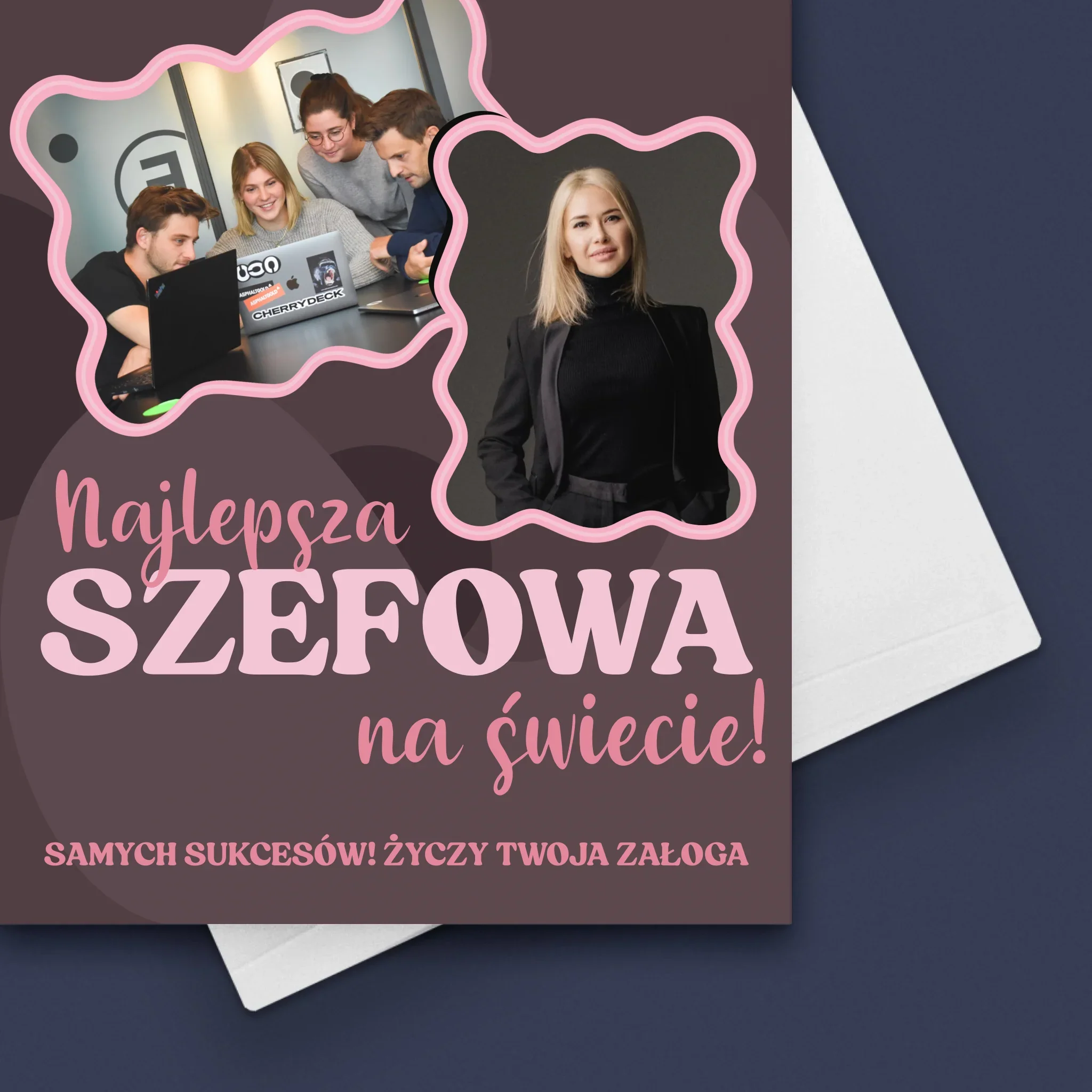 Fotokolaż: Najlepsza Szefowa - Kartka z Życzeniami - Image 4