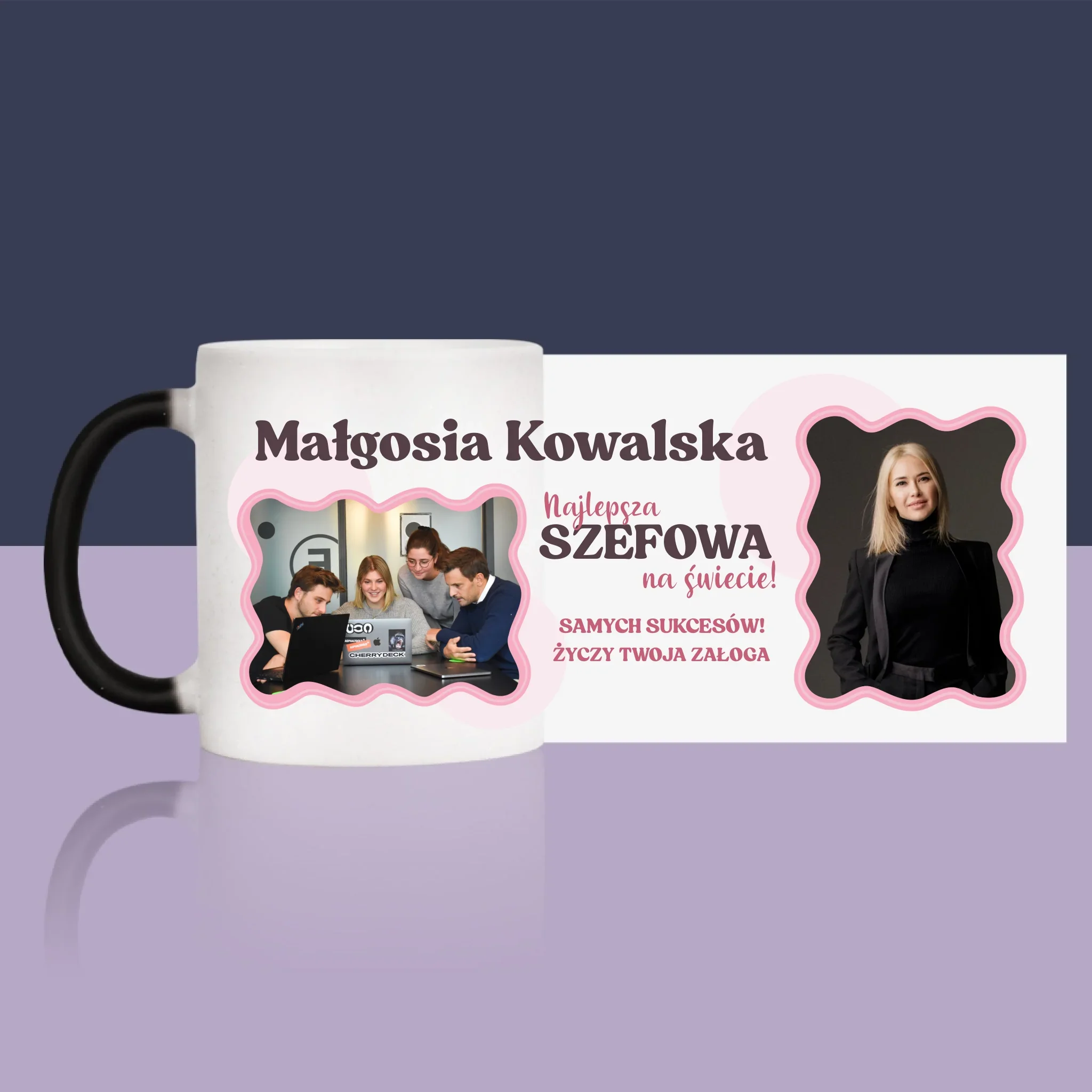Fotokolaż: Najlepsza Szefowa - Kubek z Nadrukiem - Image 14