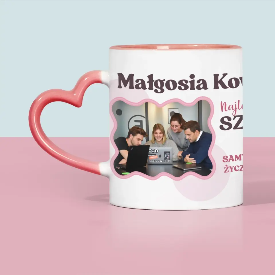 Fotokolaż: Najlepsza Szefowa - Kubek z Nadrukiem - Image 6