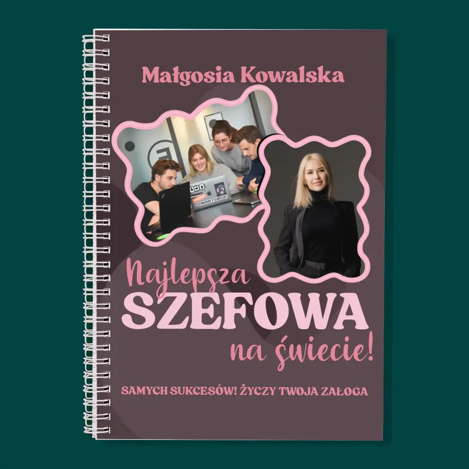 Fotokolaż: Najlepsza Szefowa - Planer Dzienny Na Spirali - Image 3
