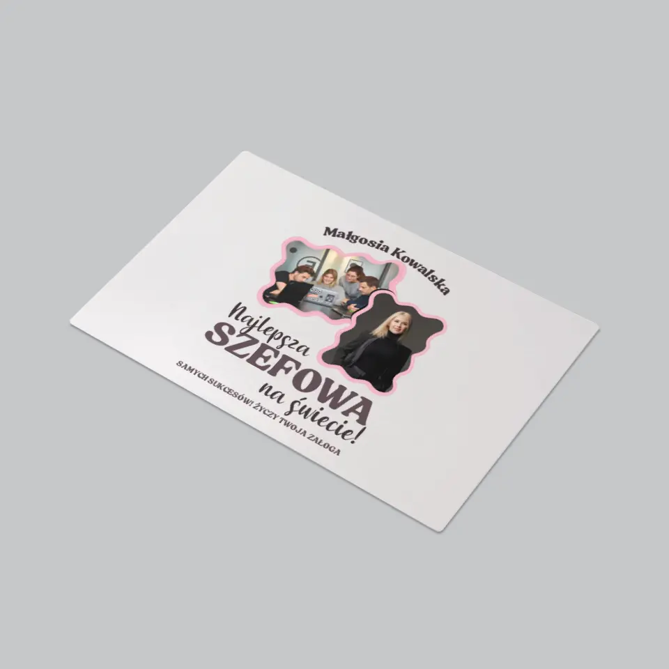 Fotokolaż: Najlepsza Szefowa - Podkładka Na Biurko - Image 3