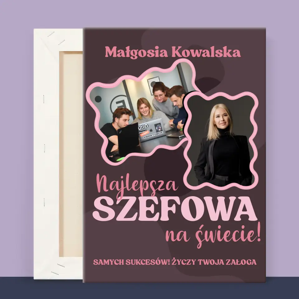 Fotokolaż: Najlepsza Szefowa - Wydruk Obramowany - Image 13